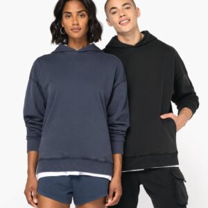 Native Spirit Duurzame uniseks oversized verwassen sweater met capuchon