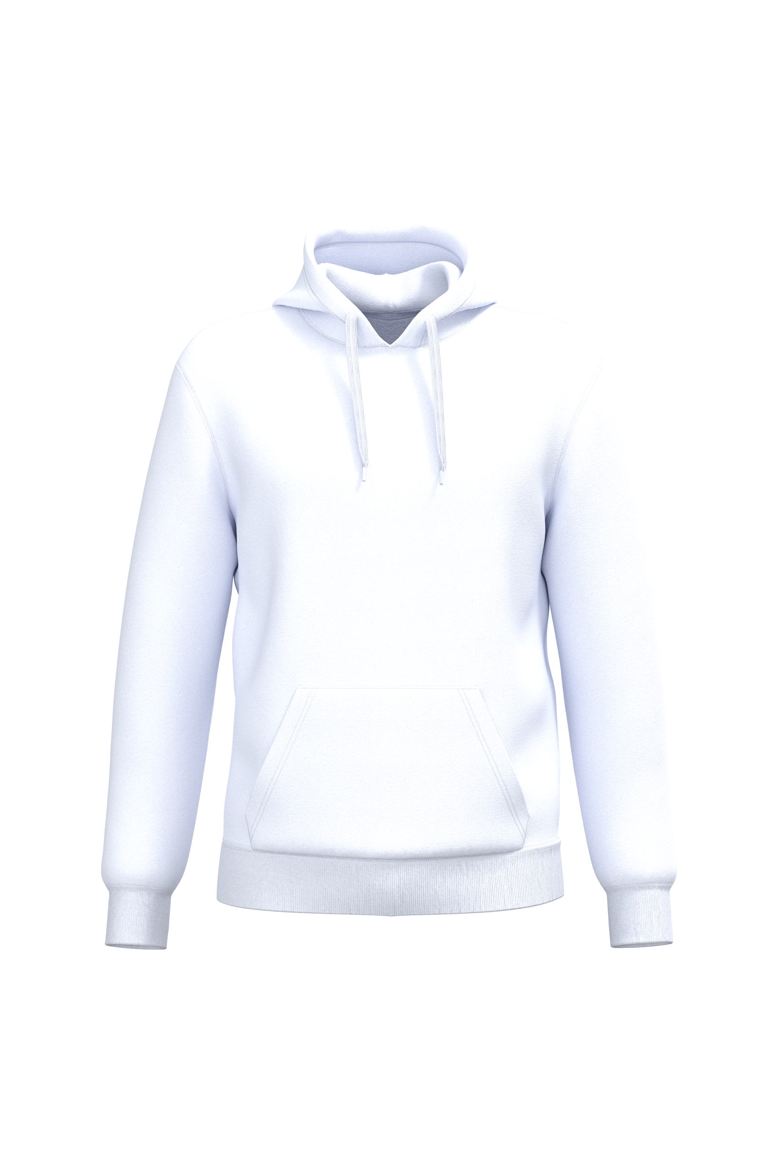Kariban Gerecyclede uniseks sweater hoodie — White