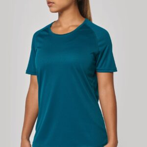 PROACT® Gerecycled damessport-T-shirt met ronde hals