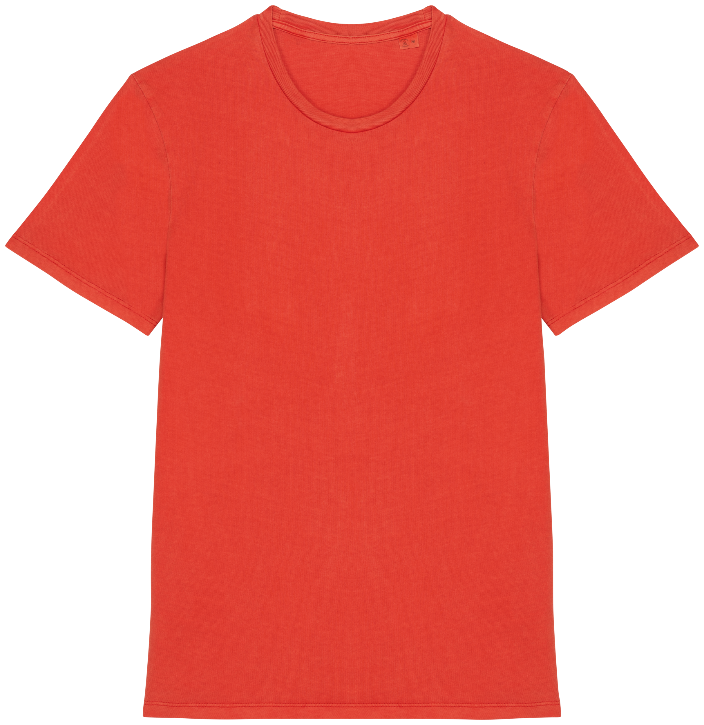 Native Spirit Ecologisch verwassen uniseks T-shirt — Washed Paprika