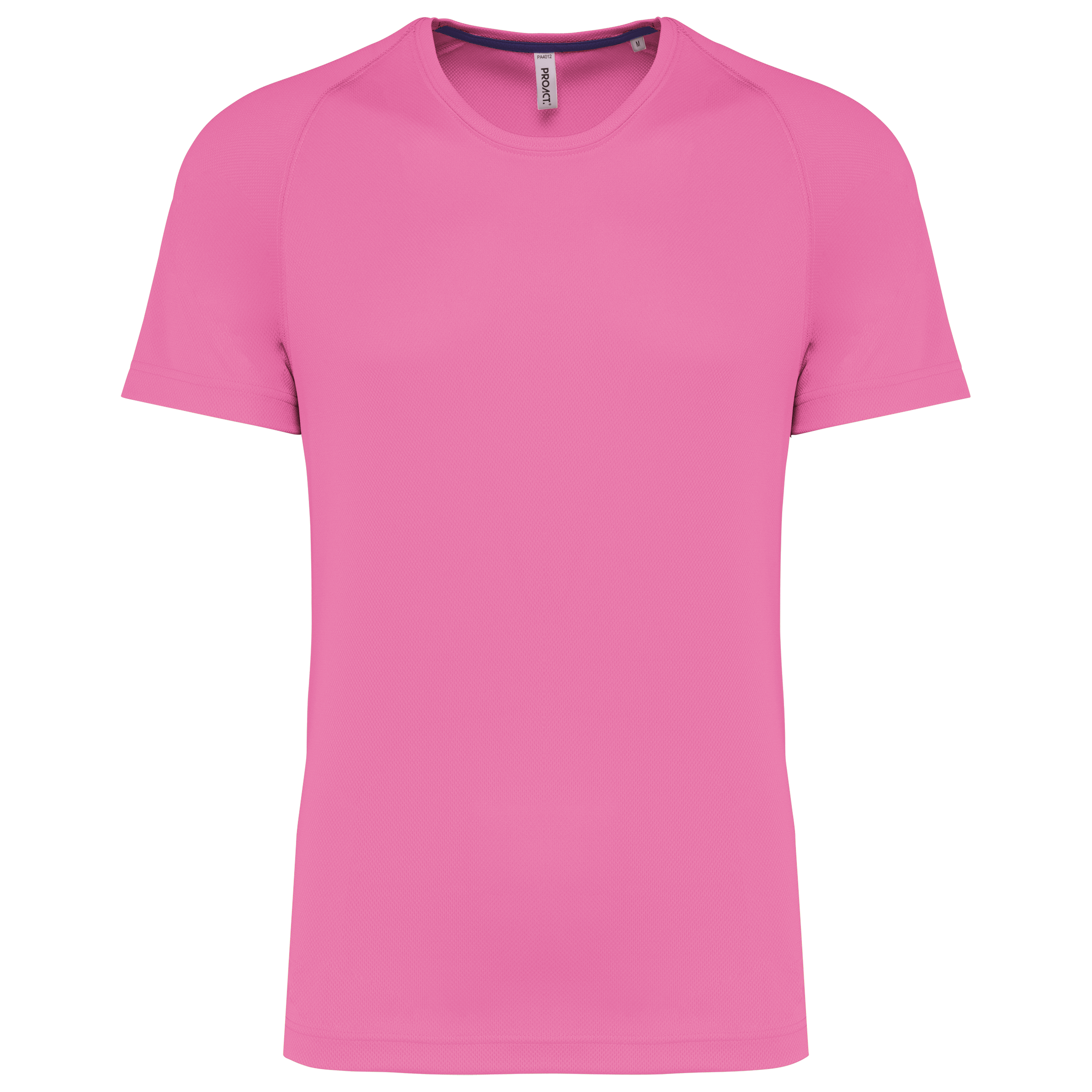 PROACT® Gerecycled herensport-T-shirt met ronde hals — Deep Pink