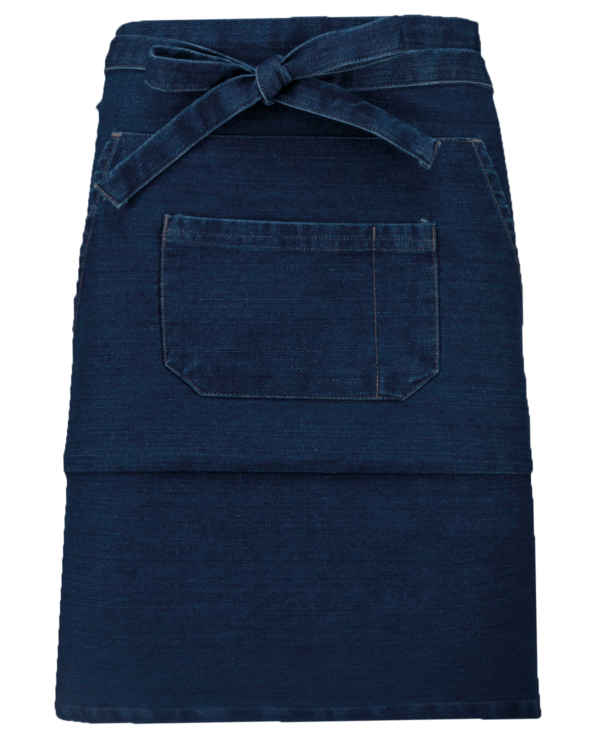 Kariban Katoenen halflang schort — Denim
