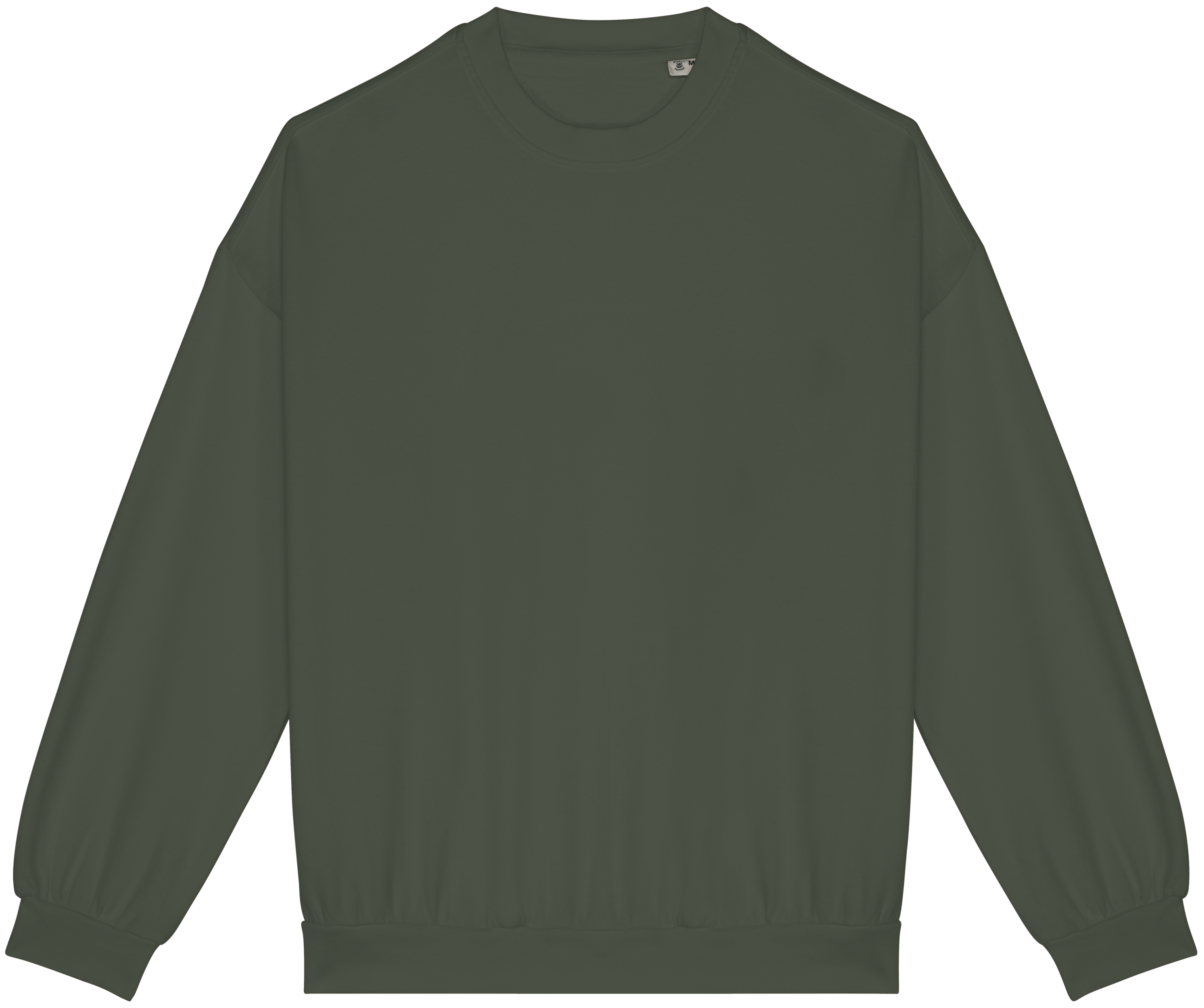 Native Spirit Ecologische oversized uniseks sweater French Terry — Washed Organic Khaki