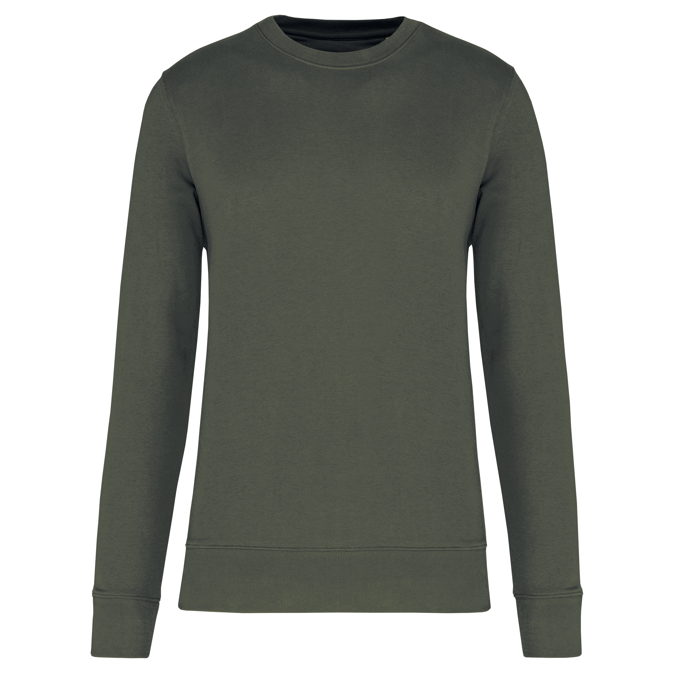 Kariban Ecologische sweater met ronde hals — Dark Khaki