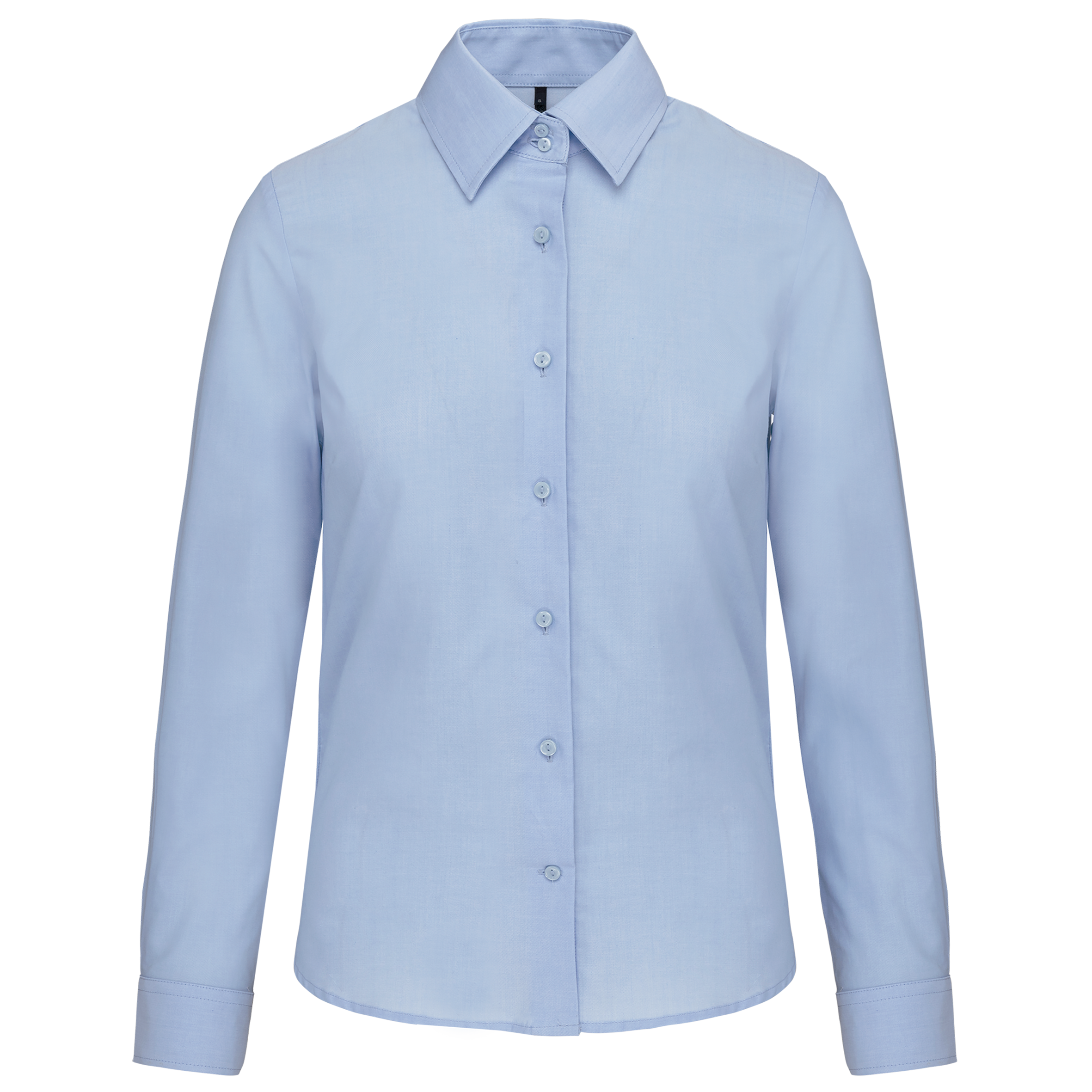 Kariban Dames Oxford blouse lange mouwen — Oxford Blue