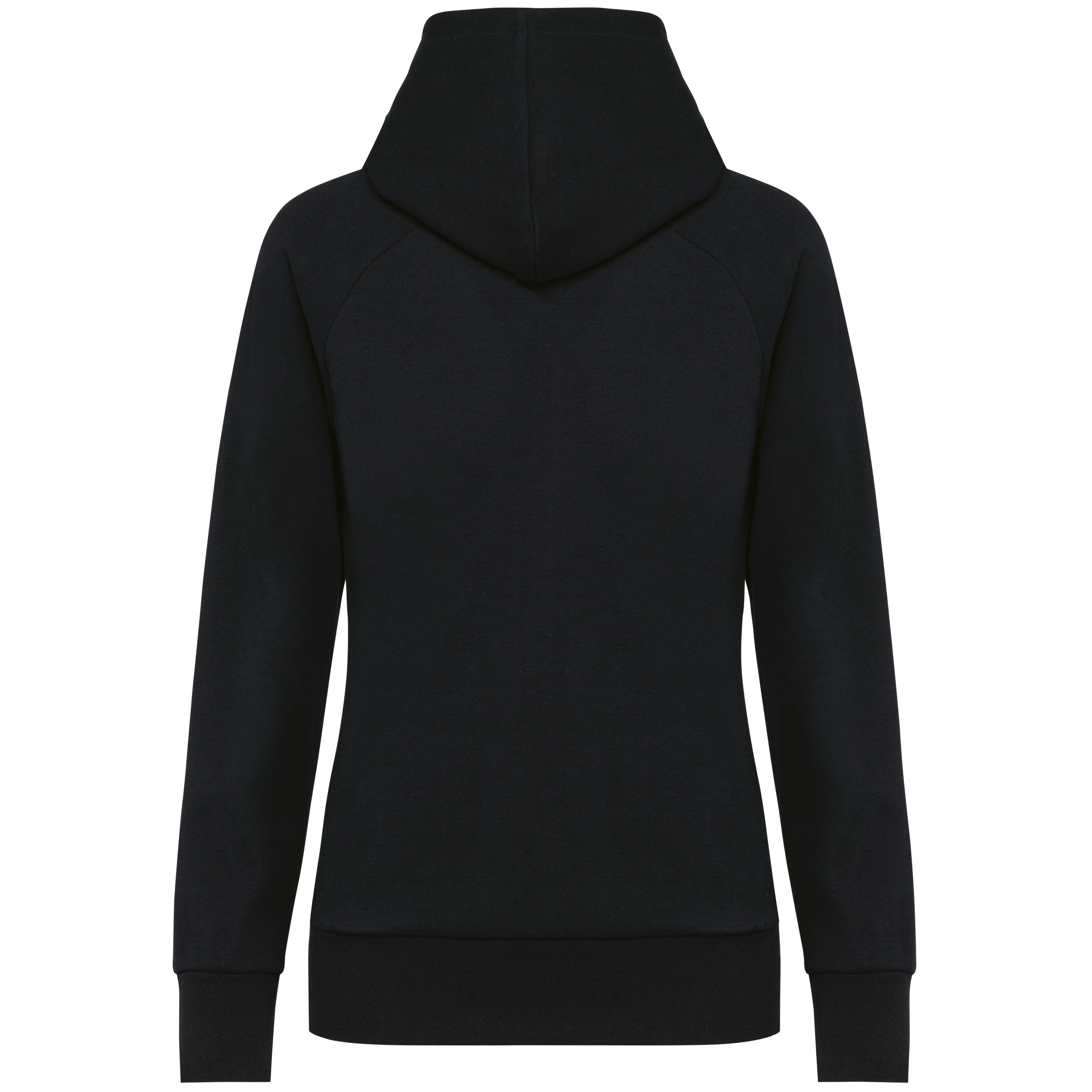 Kariban Premium Damesjasje met rits en capuchon — Black