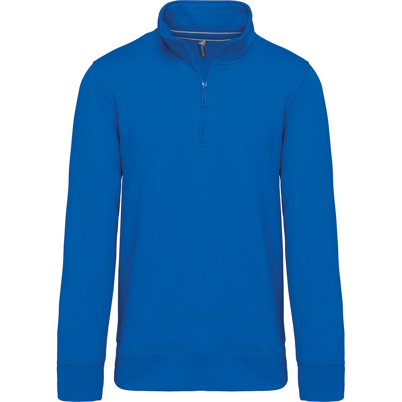 Kariban Sweater met ritskraag — Light Royal Blue