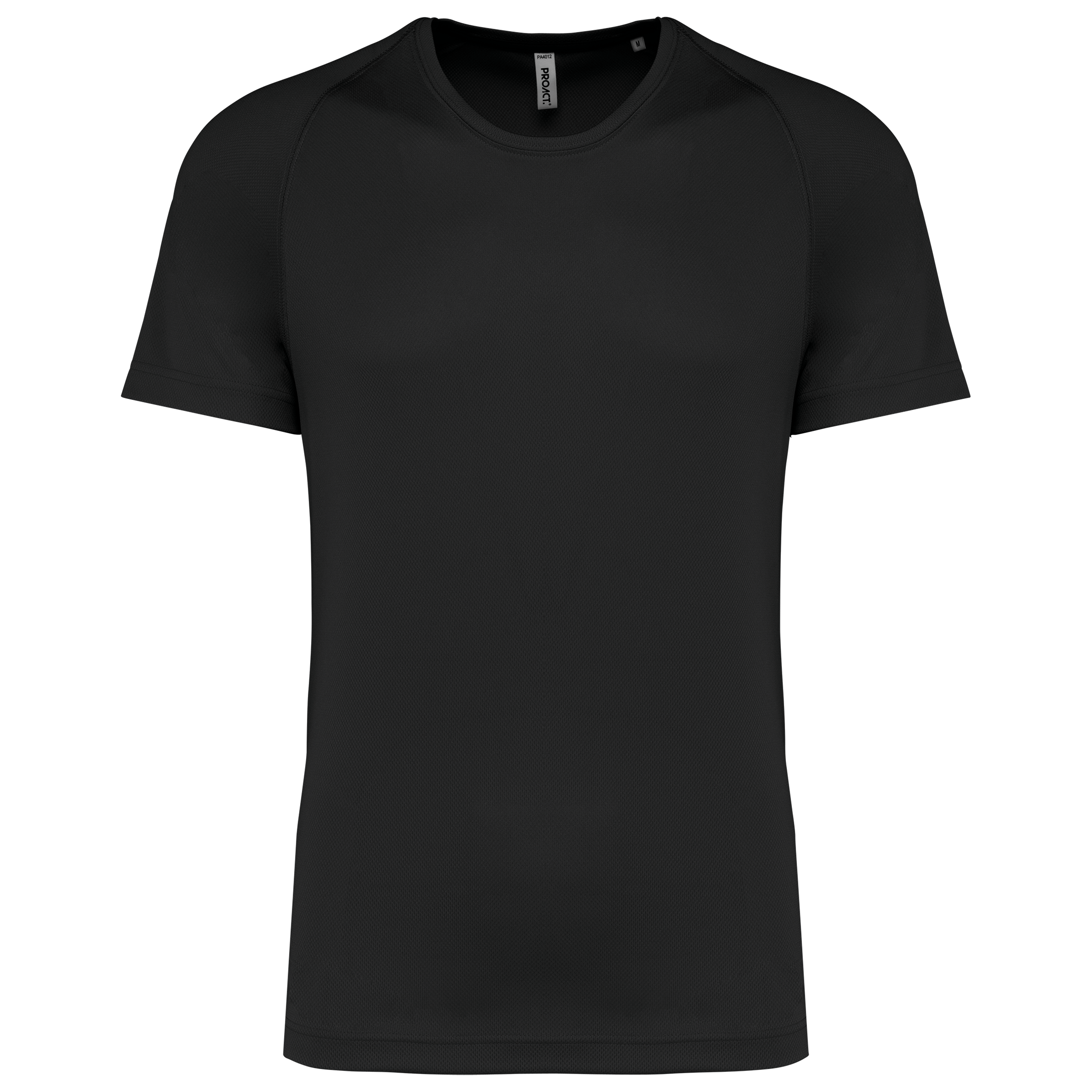PROACT® Gerecycled herensport-T-shirt met ronde hals — Black