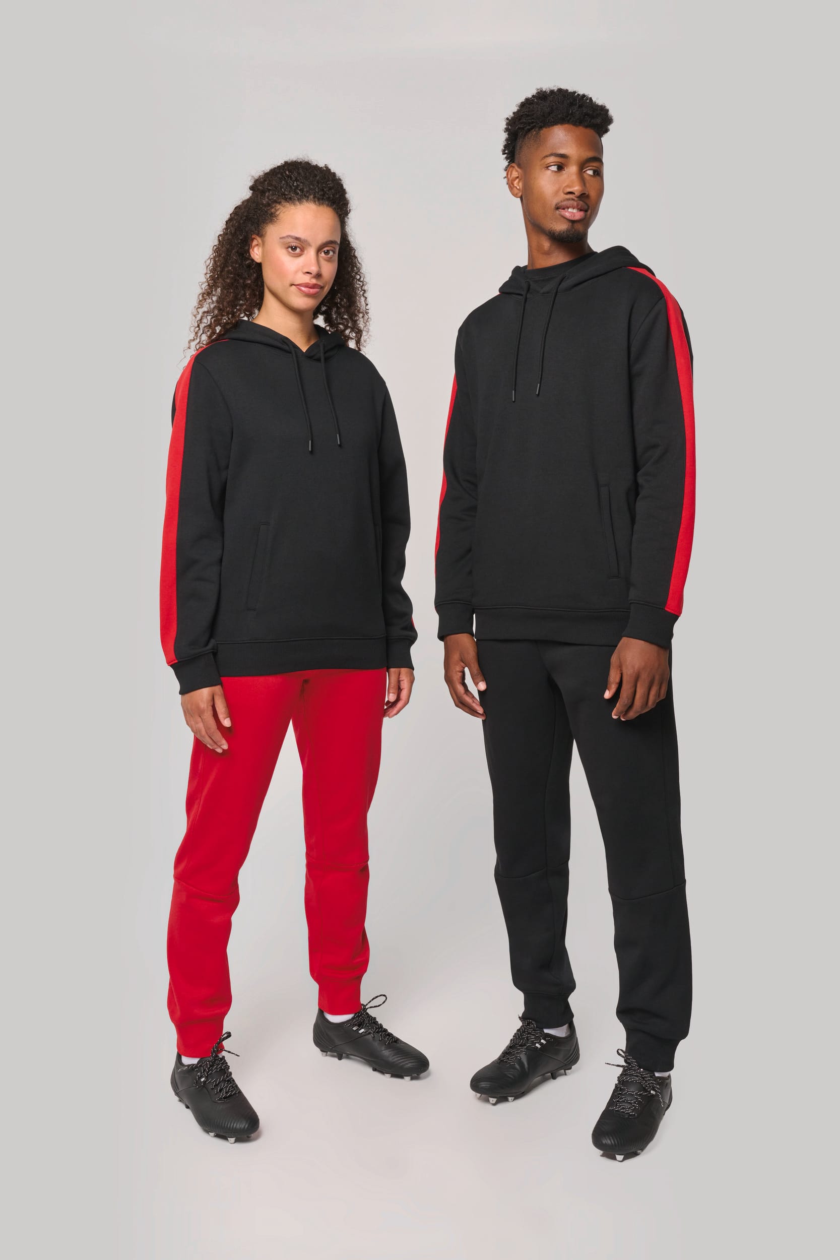 PROACT® Uniseks tweekleurige teamwear hoodie