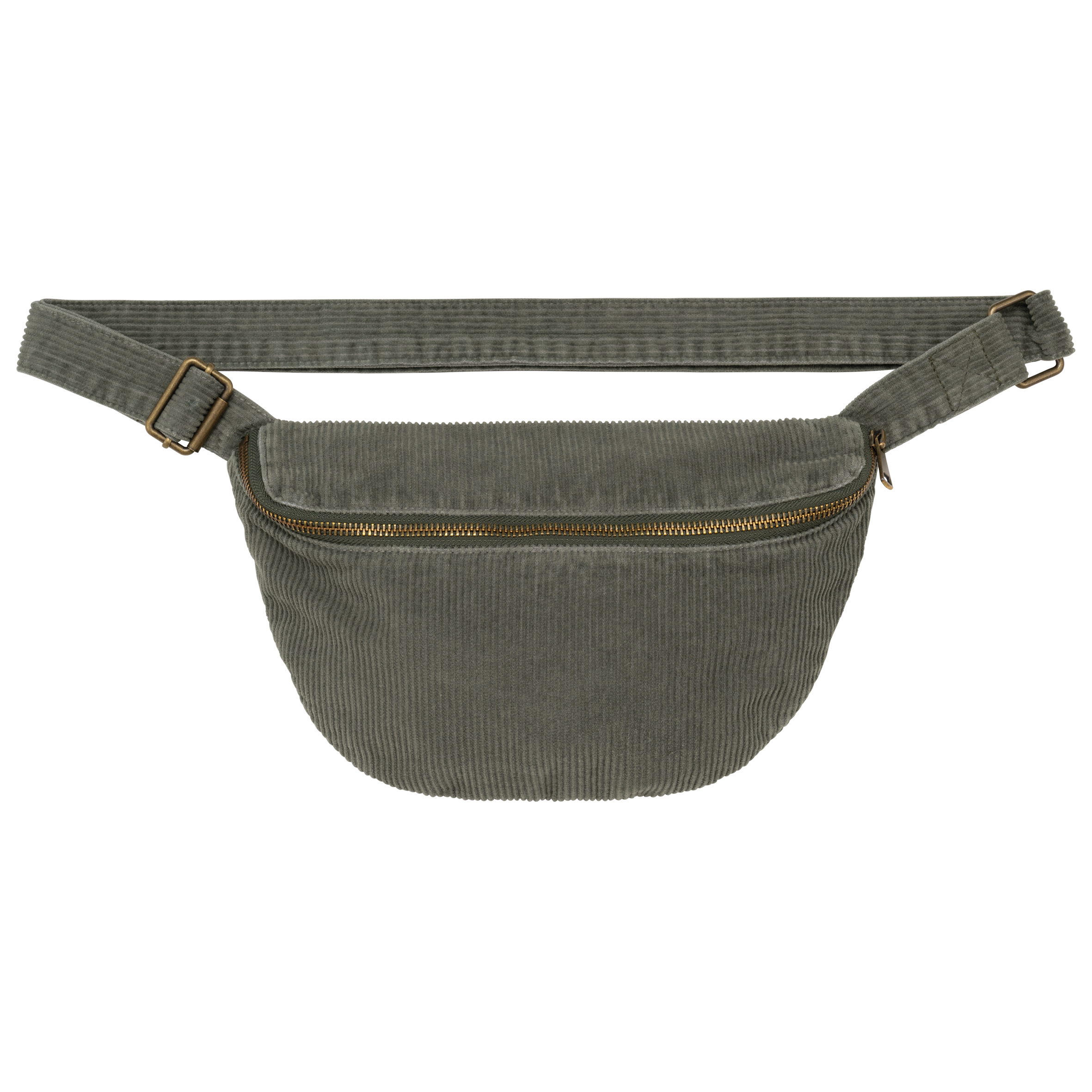 Native Spirit Ecologisch verwassen heuptasje van ribfluweel — Washed Organic Khaki