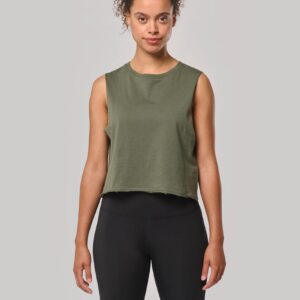 PROACT® Cropped mouwloos T-shirt voor dames