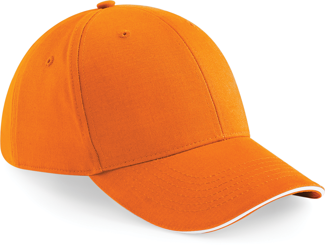 Beechfield® Pet Athleisure met 6 panelen — Orange / White