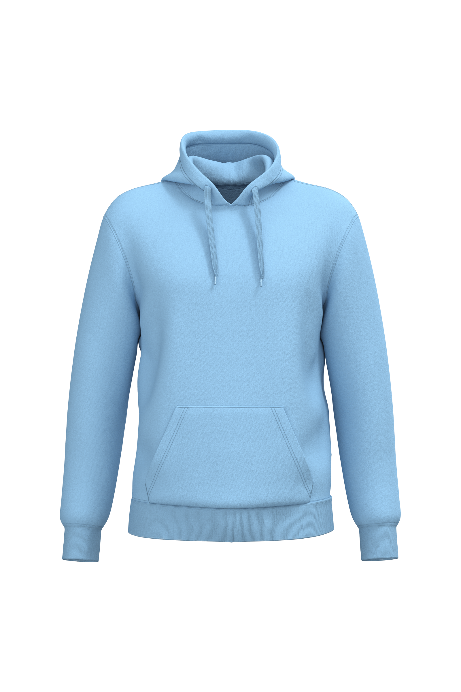 Kariban Gerecyclede uniseks sweater hoodie — Sky Blue