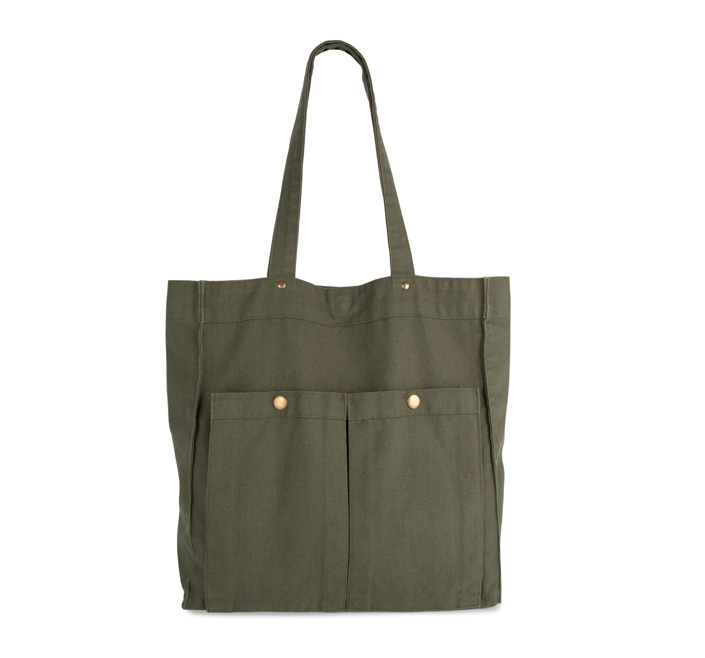 Kimood Tas met dubbel voorvak — Washed Kombu Green