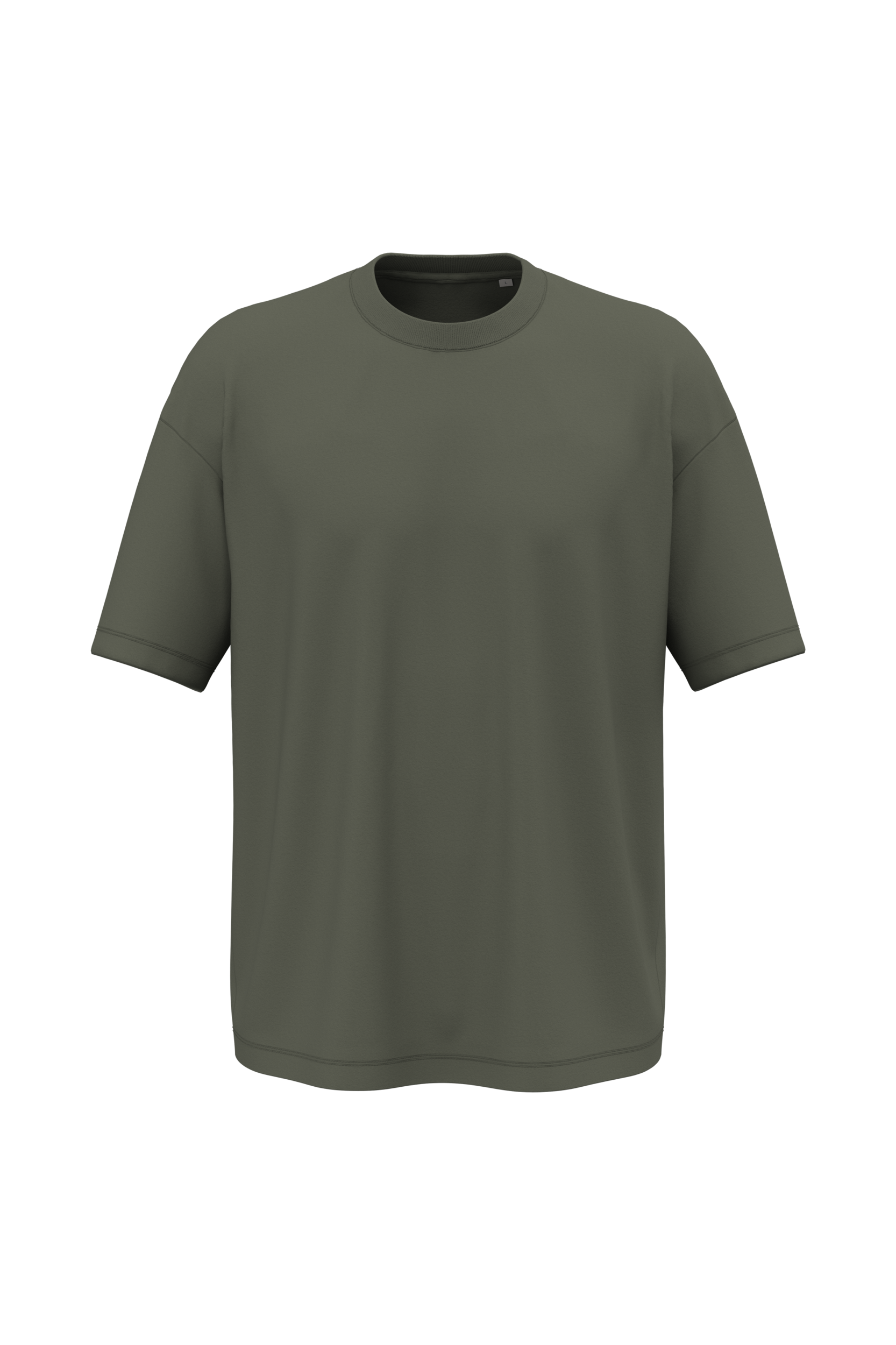 Native Spirit Ecologisch oversized heren T-shirt — Organic Khaki