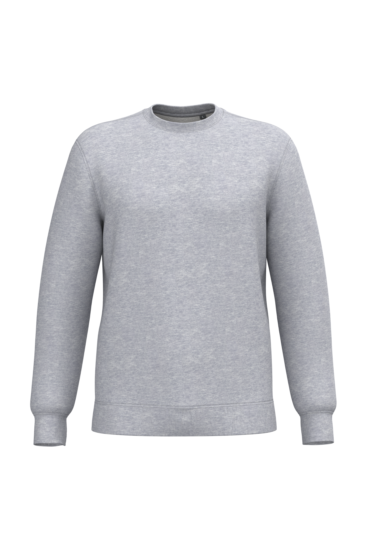 Kariban Gerecyclede uniseks sweater met ronde hals — Oxford Grey