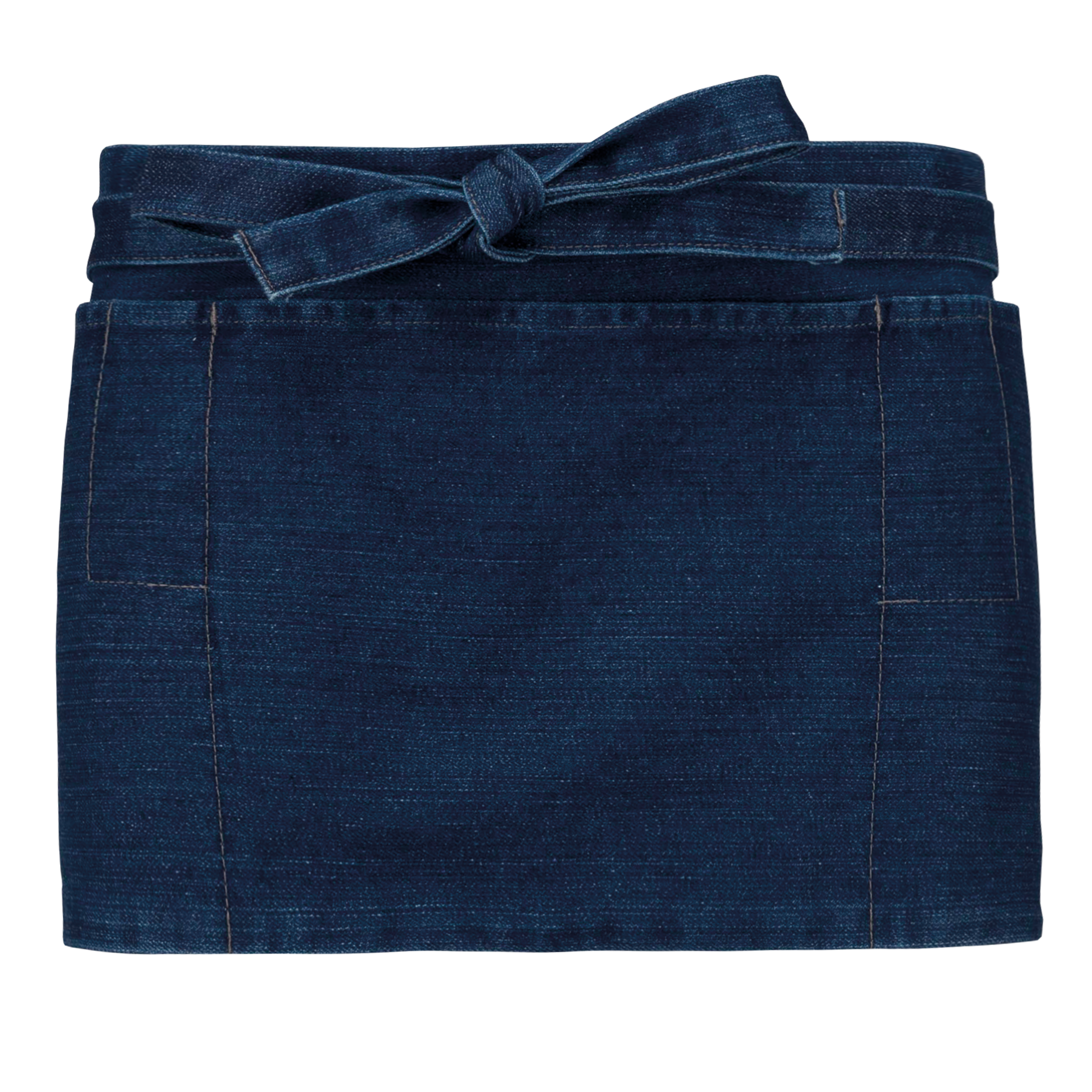 Kariban Katoenen kort schort — Denim