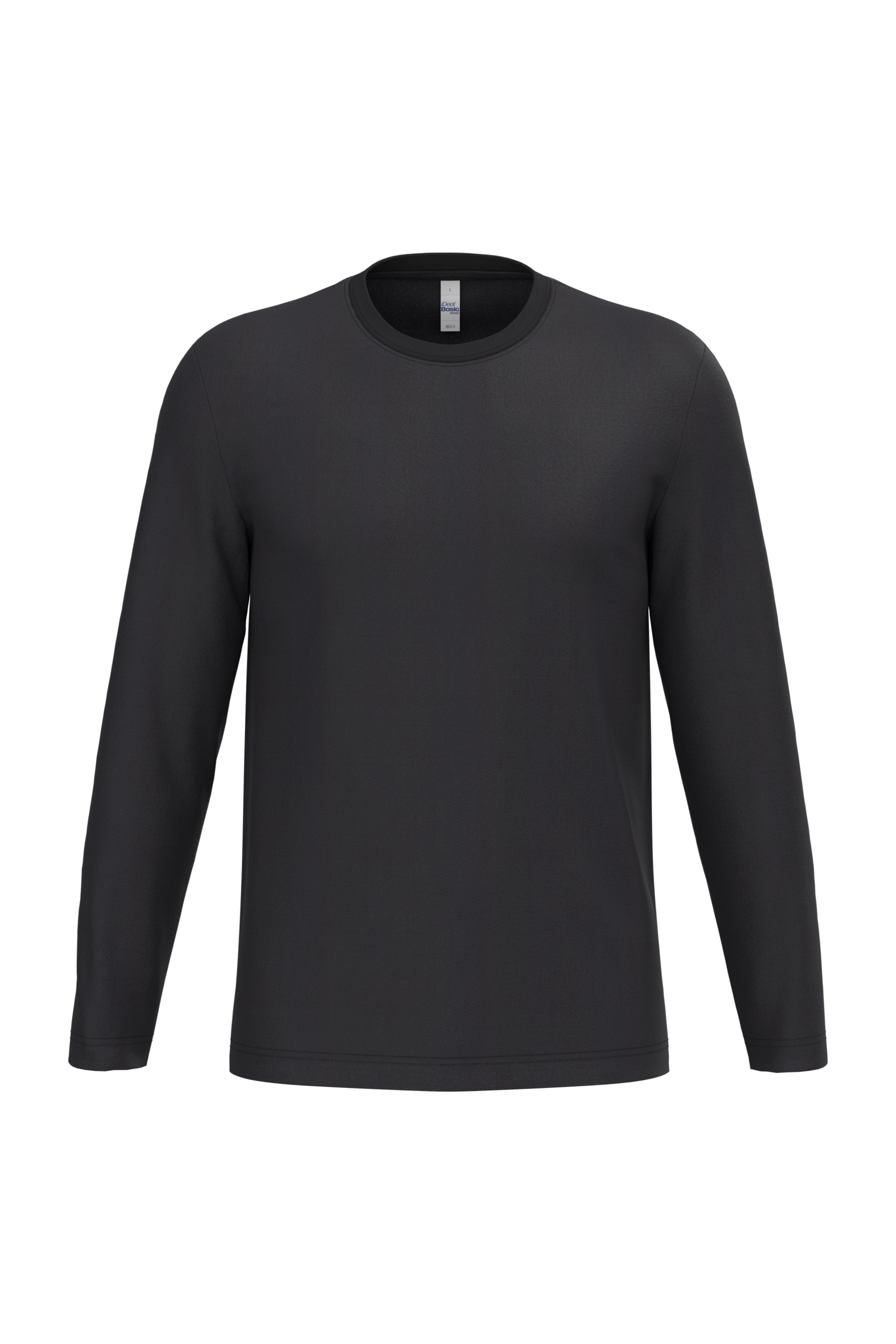 iDeal Basic Brand iDeal150 uniseks T-shirt LSL — Ideal Black