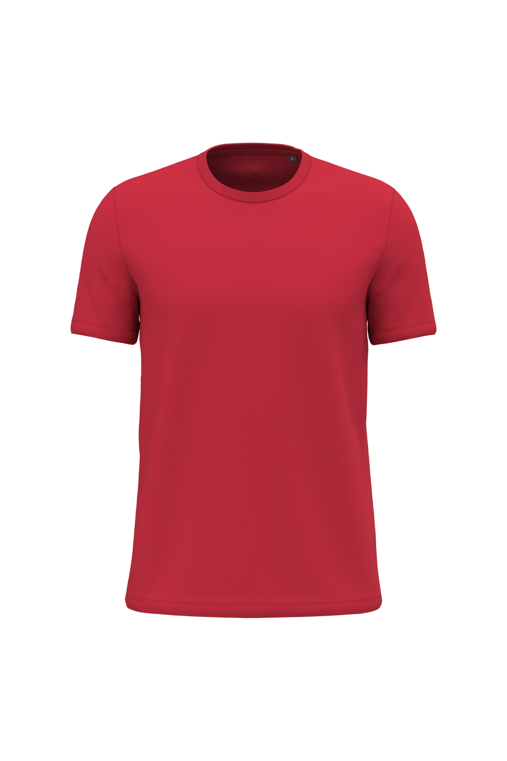Kariban Uniseks T-shirt korte mouwen ronde hals — Red