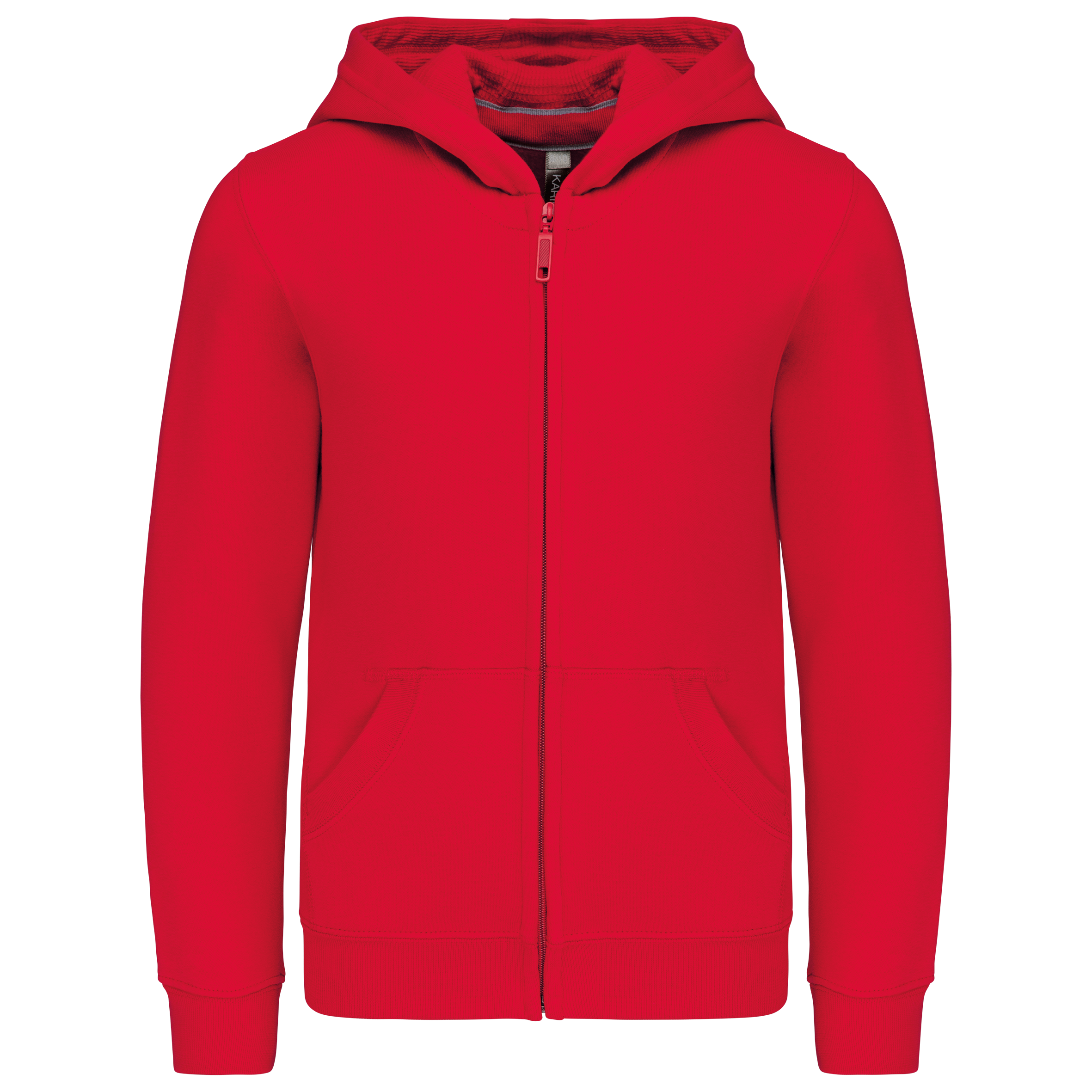 Kariban Kinder sweatvest met capuchon — Red