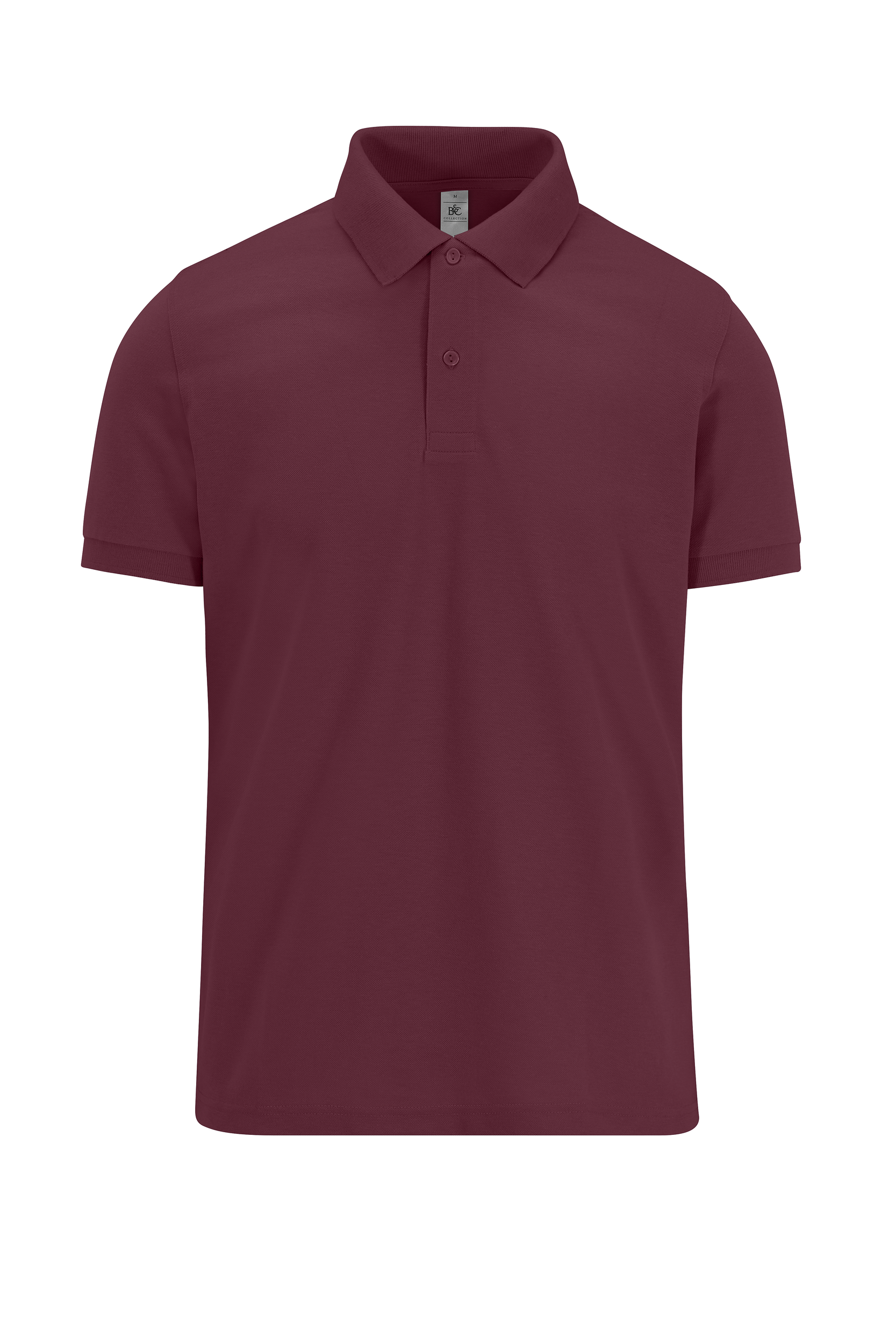 B&C MY POLO 180 Heren korte mouwen — Burgundy