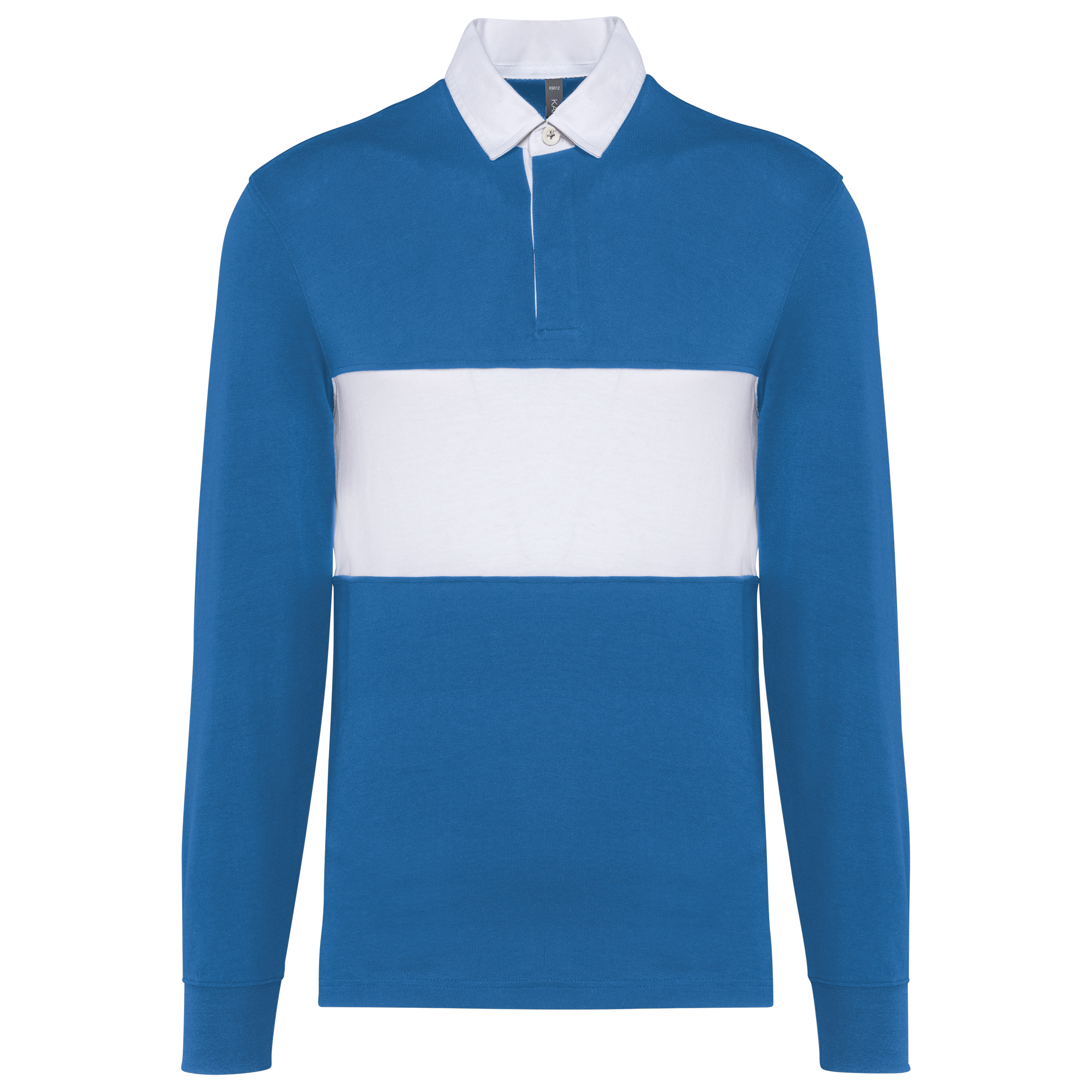 PROACT® Rugbypolo met lange mouwen — Sporty Royal Blue / White