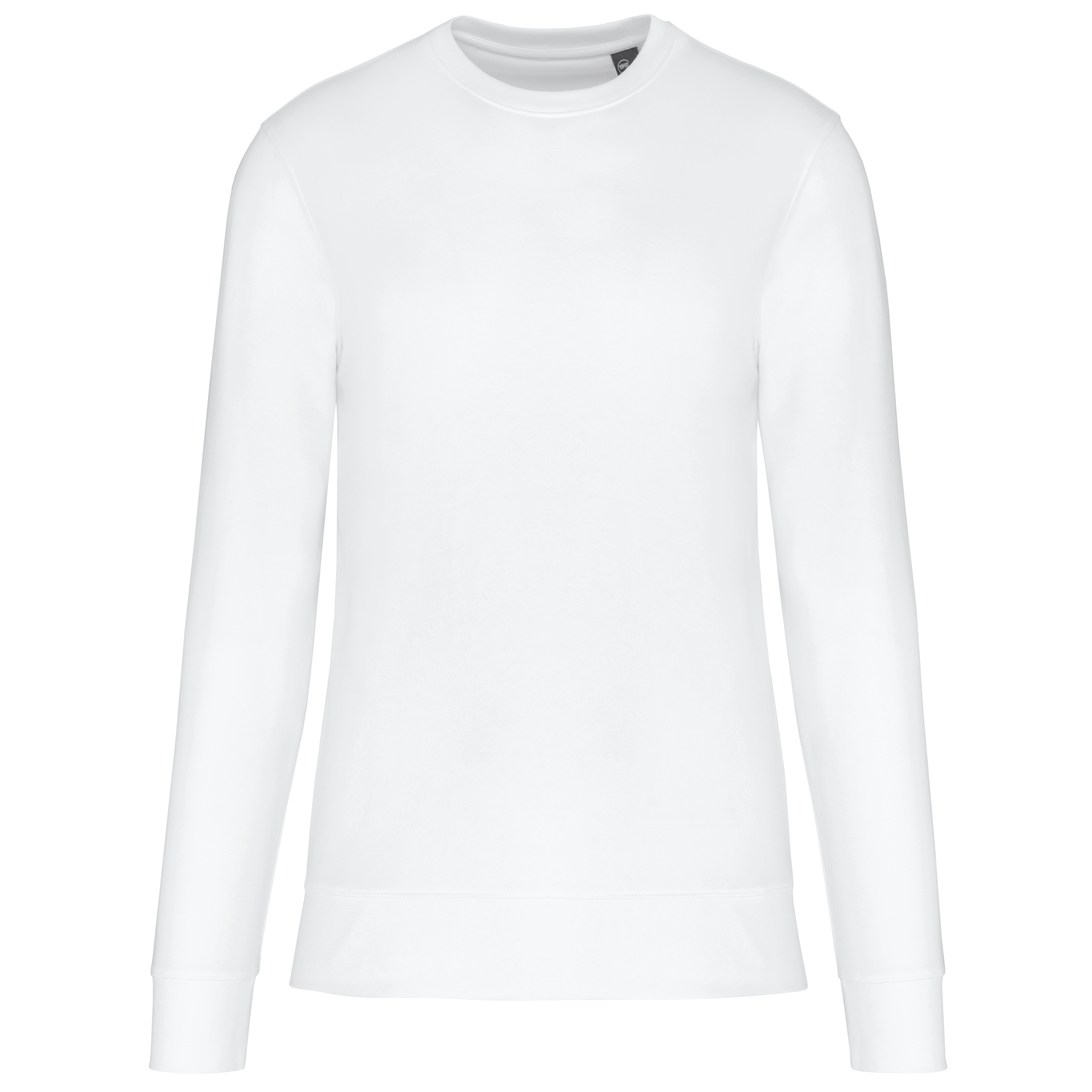 Kariban Ecologische sweater met ronde hals — White