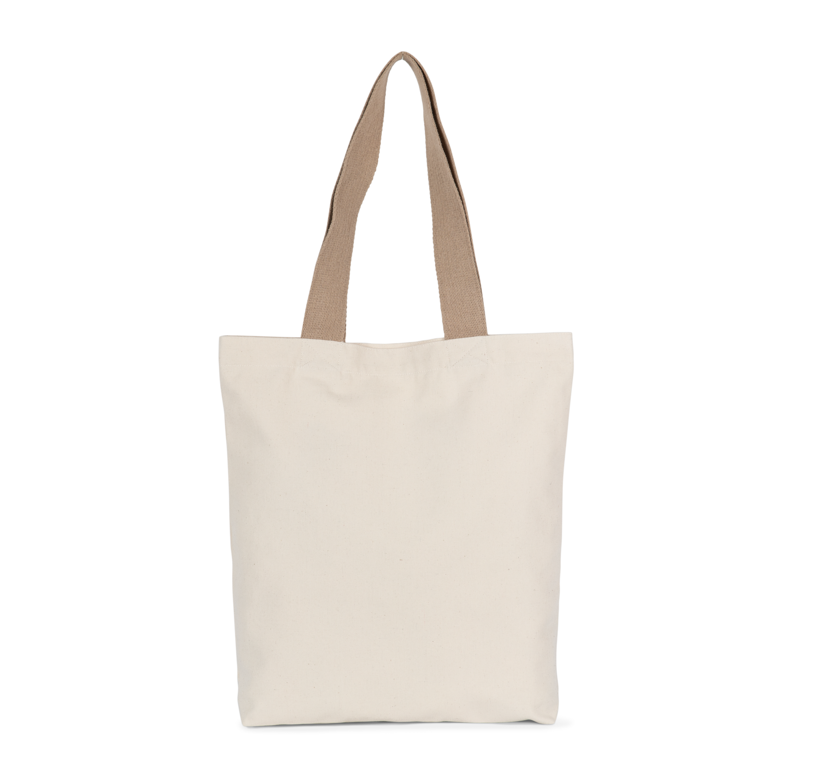 Kimood Gerecyclede shopper met platte bodem — Ecume / Hemp