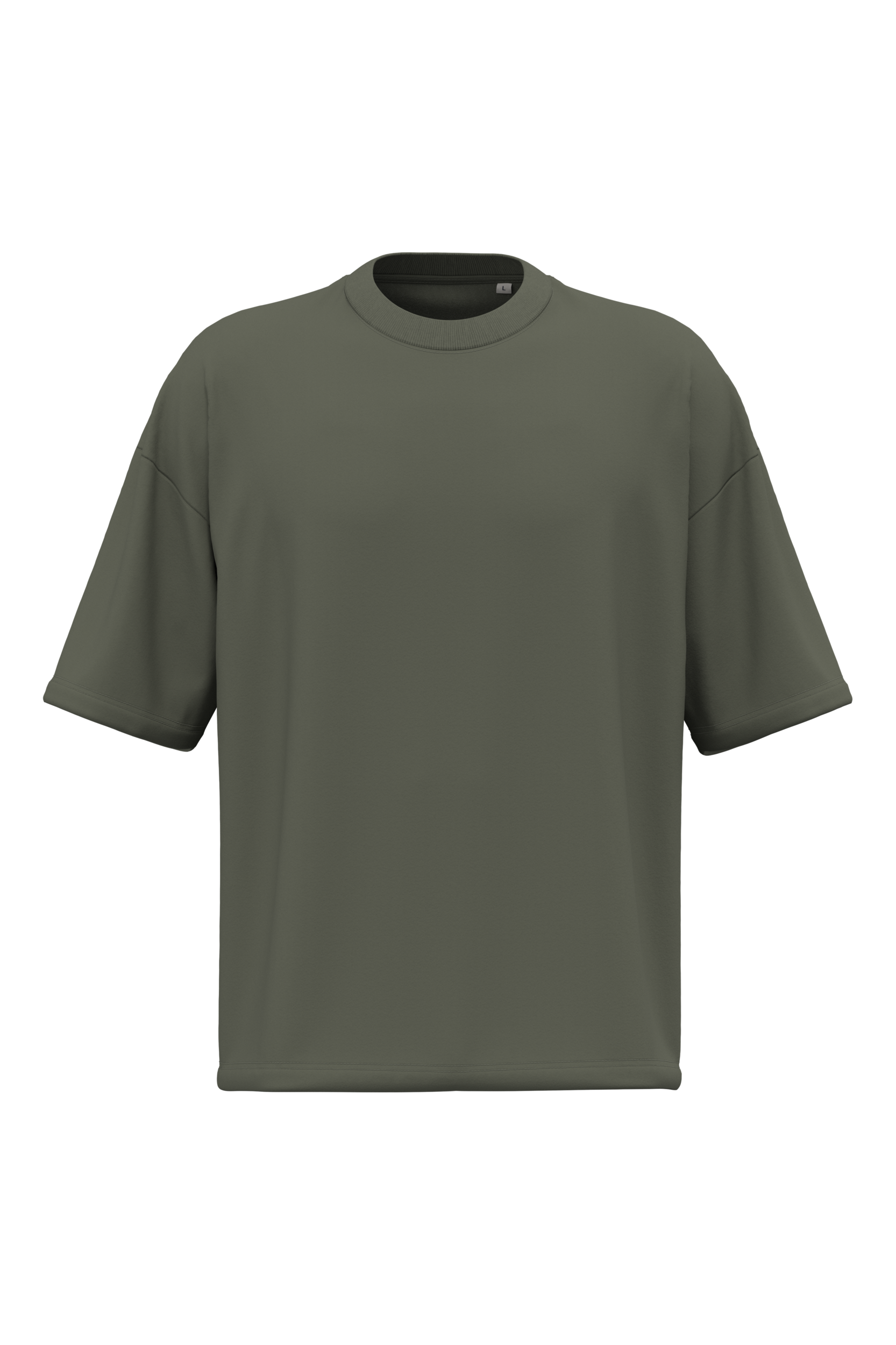 Native Spirit Duurzaam uniseks T-shirt met oversized fit — Organic Khaki