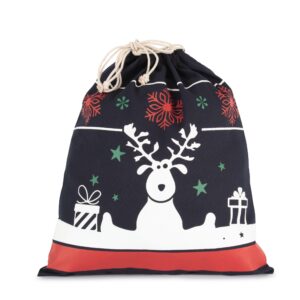 Kimood Tas met koord en kerstmotieven