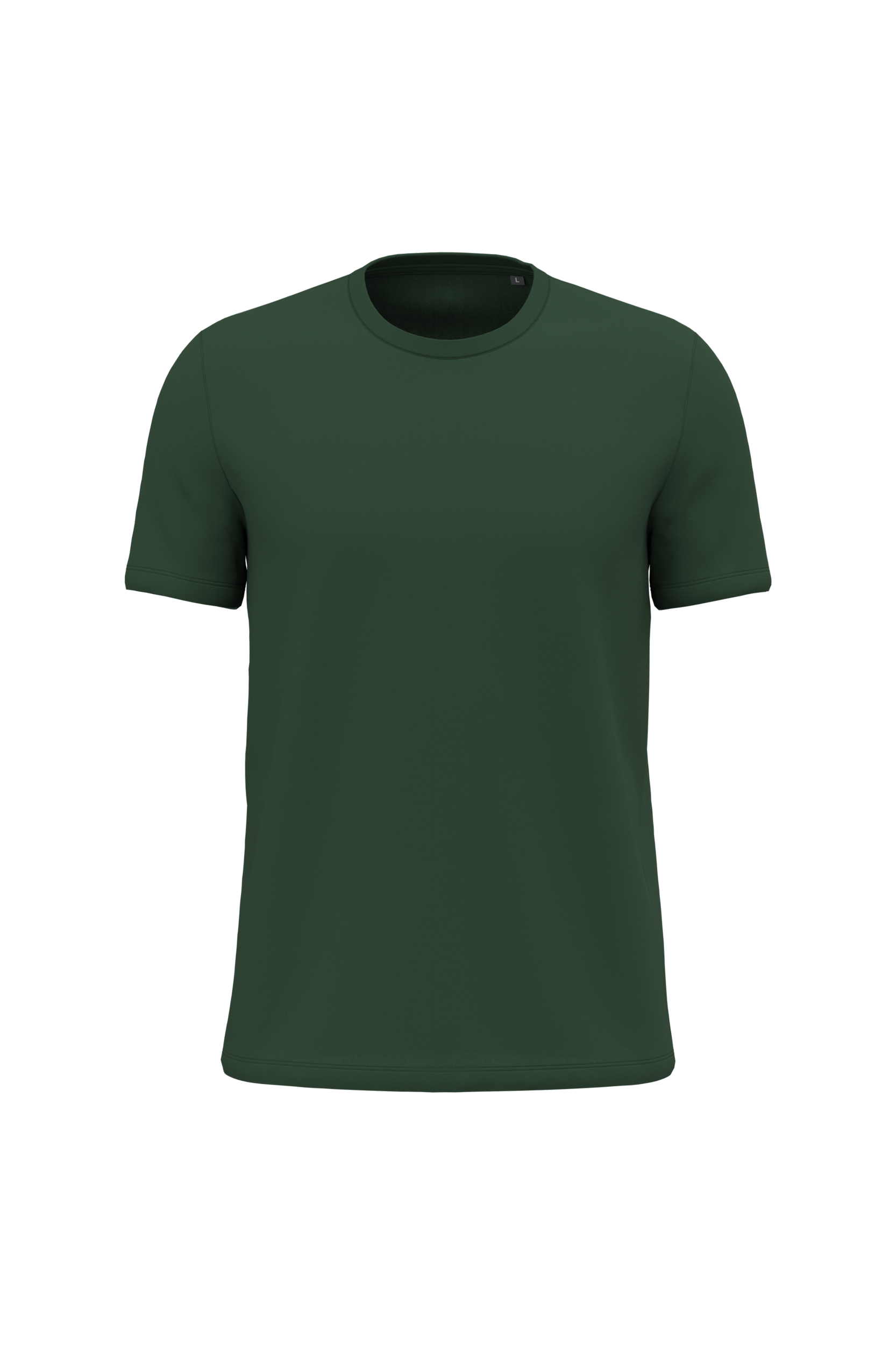 Kariban Uniseks T-shirt korte mouwen ronde hals — Forest Green