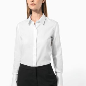 Kariban Dames non-iron blouse lange mouwen