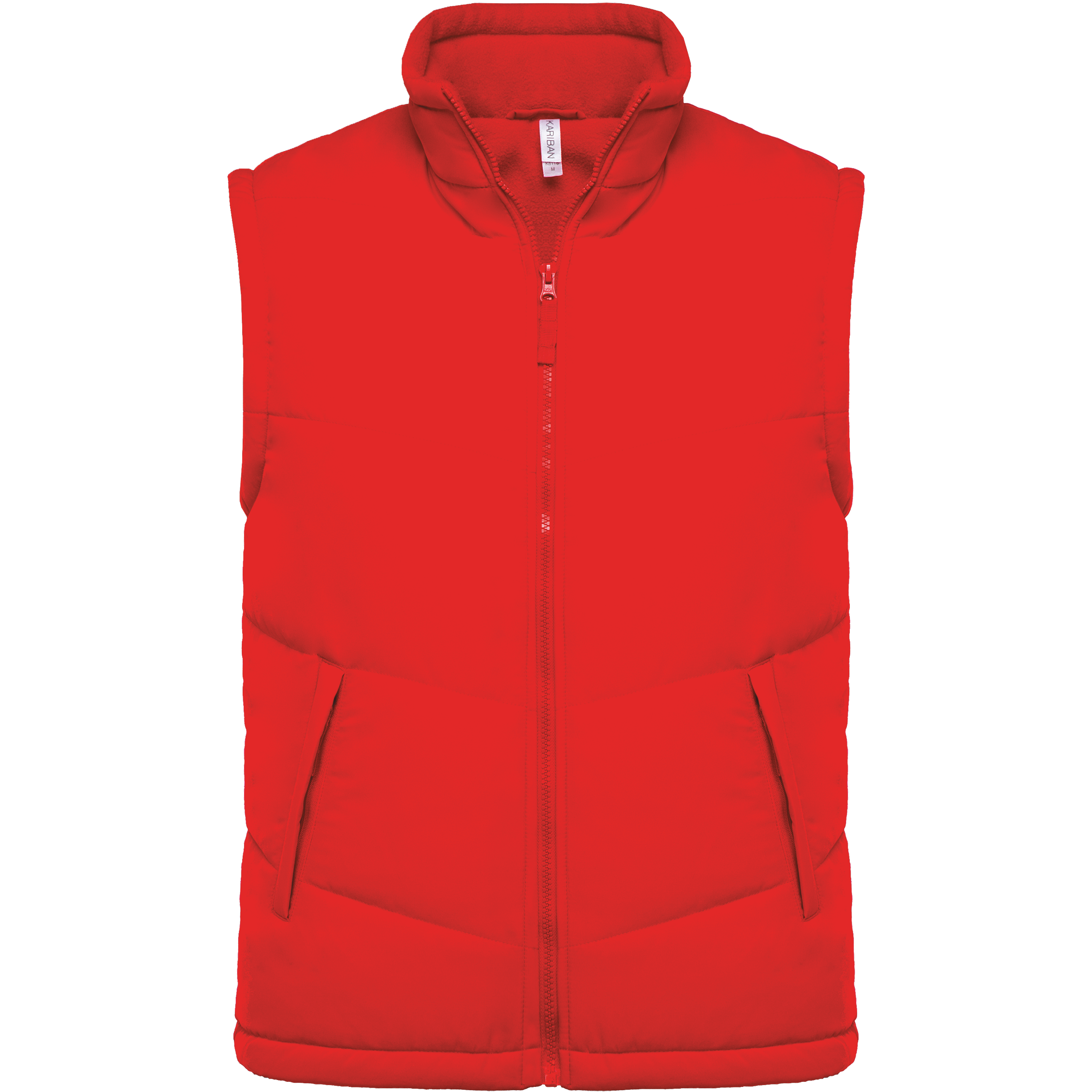 Kariban Met fleece gevoerde bodywarmer — Red