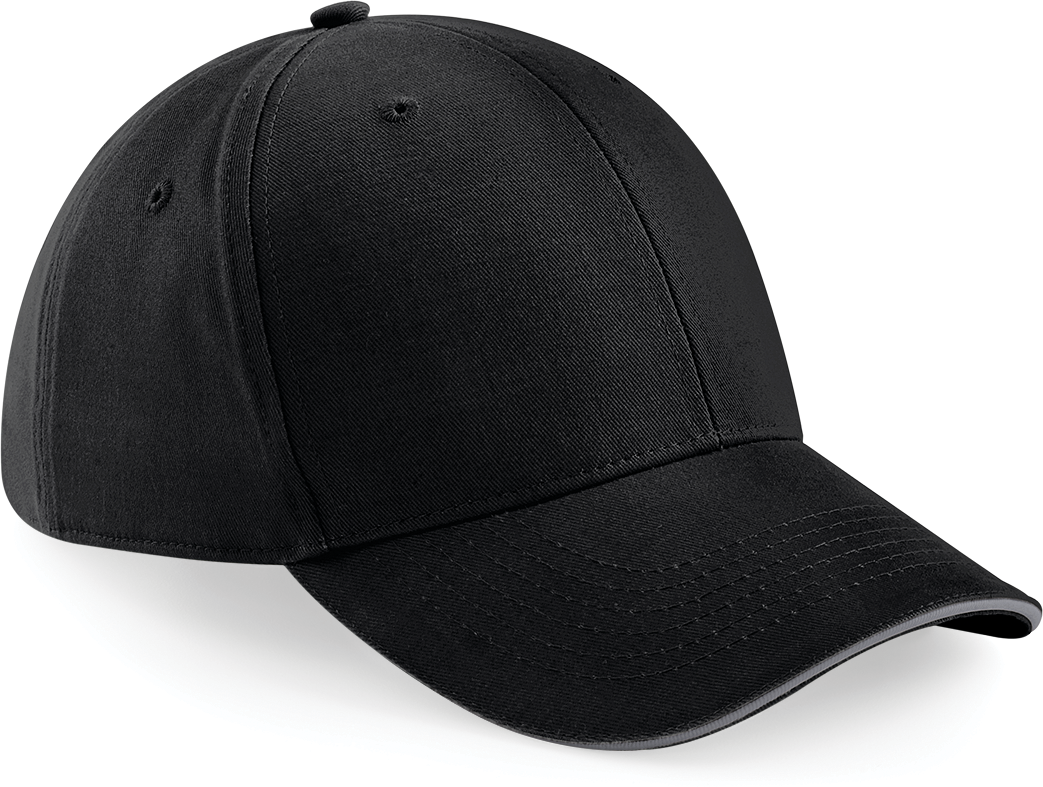 Beechfield® Pet Athleisure met 6 panelen — Black / Graphite Grey
