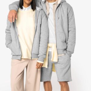 Native Spirit Ecologische uniseks sweater met rits en sherpavoering