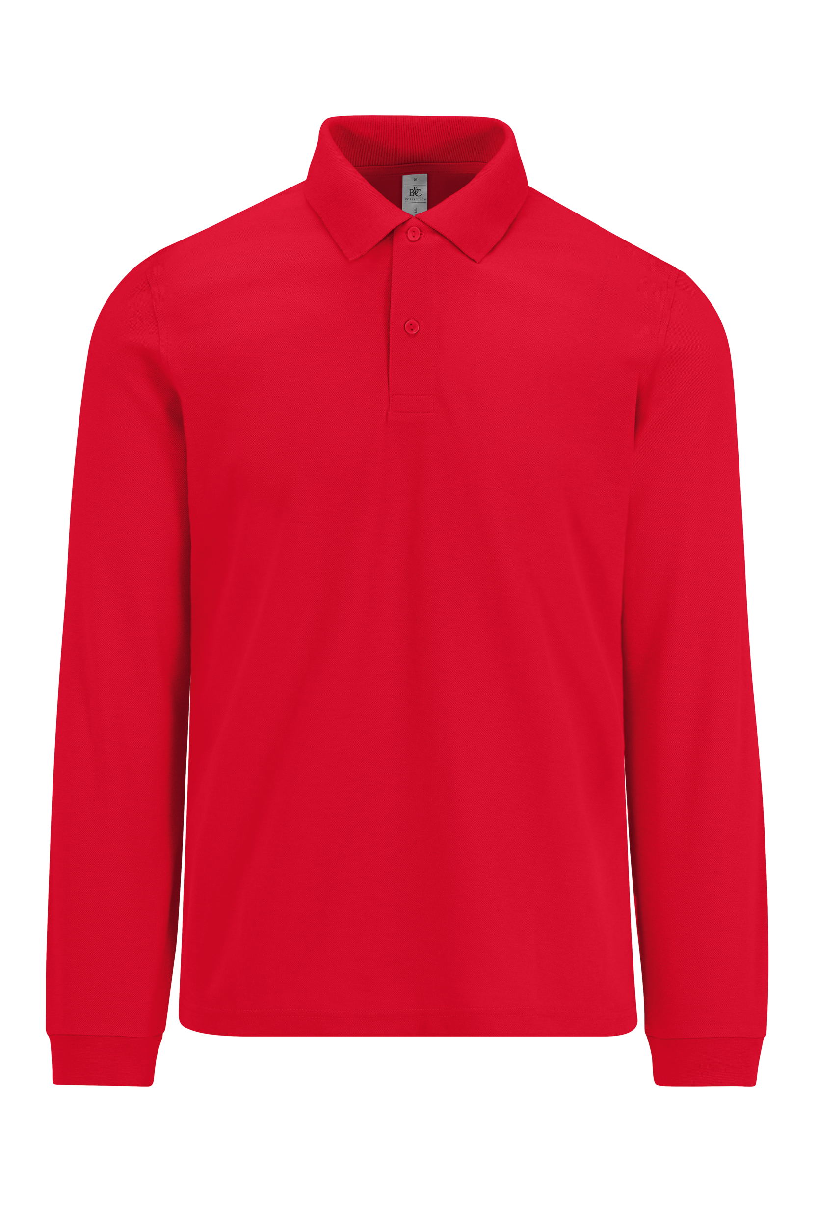 B&C MY POLO 210 Heren lange mouwen — Red