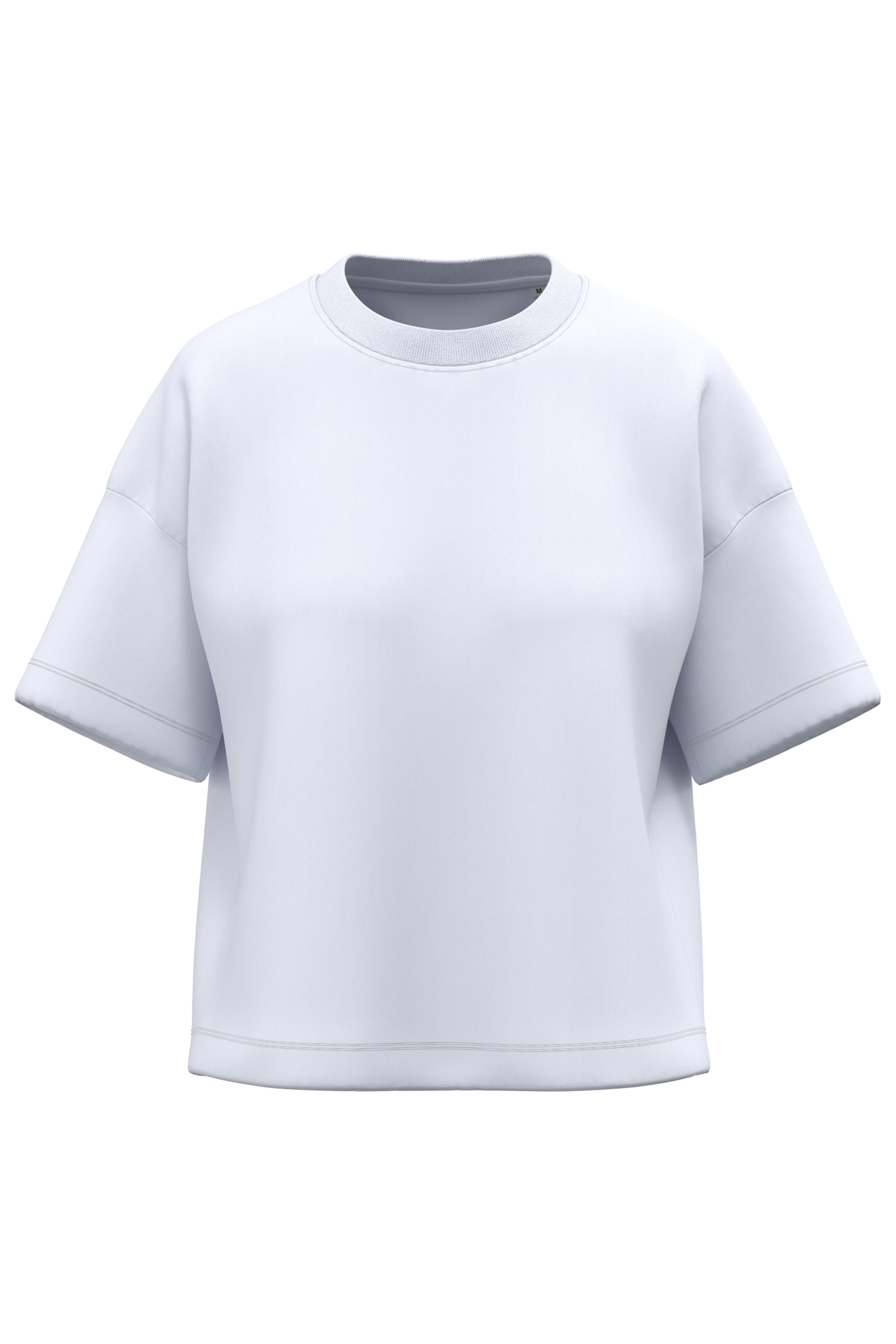 Native Spirit Duurzaam boxy dames-T-shirt met afhangende schouders — White