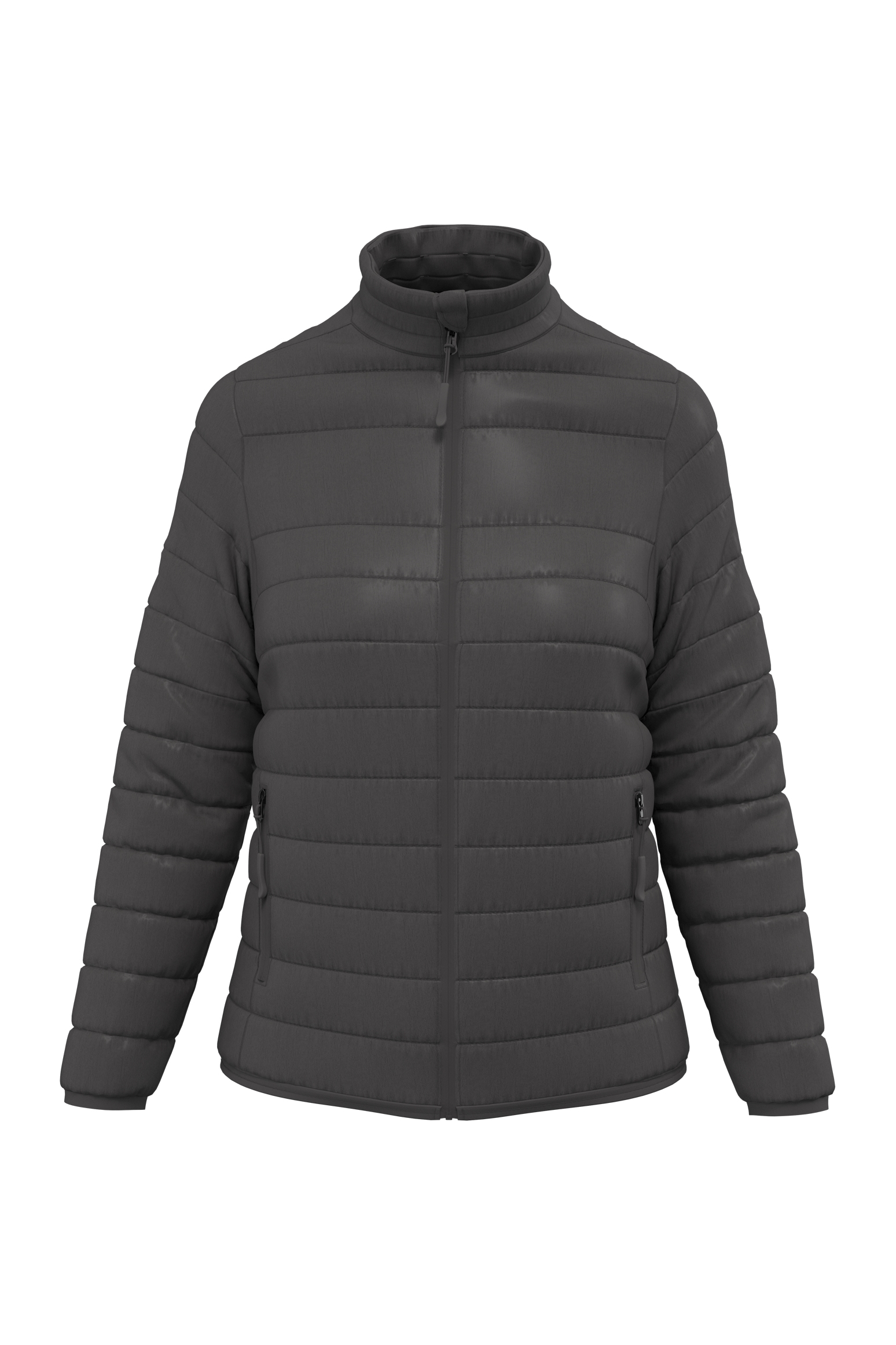 iDeal Basic Brand Gewatteerde dames donsjas — Dark Grey