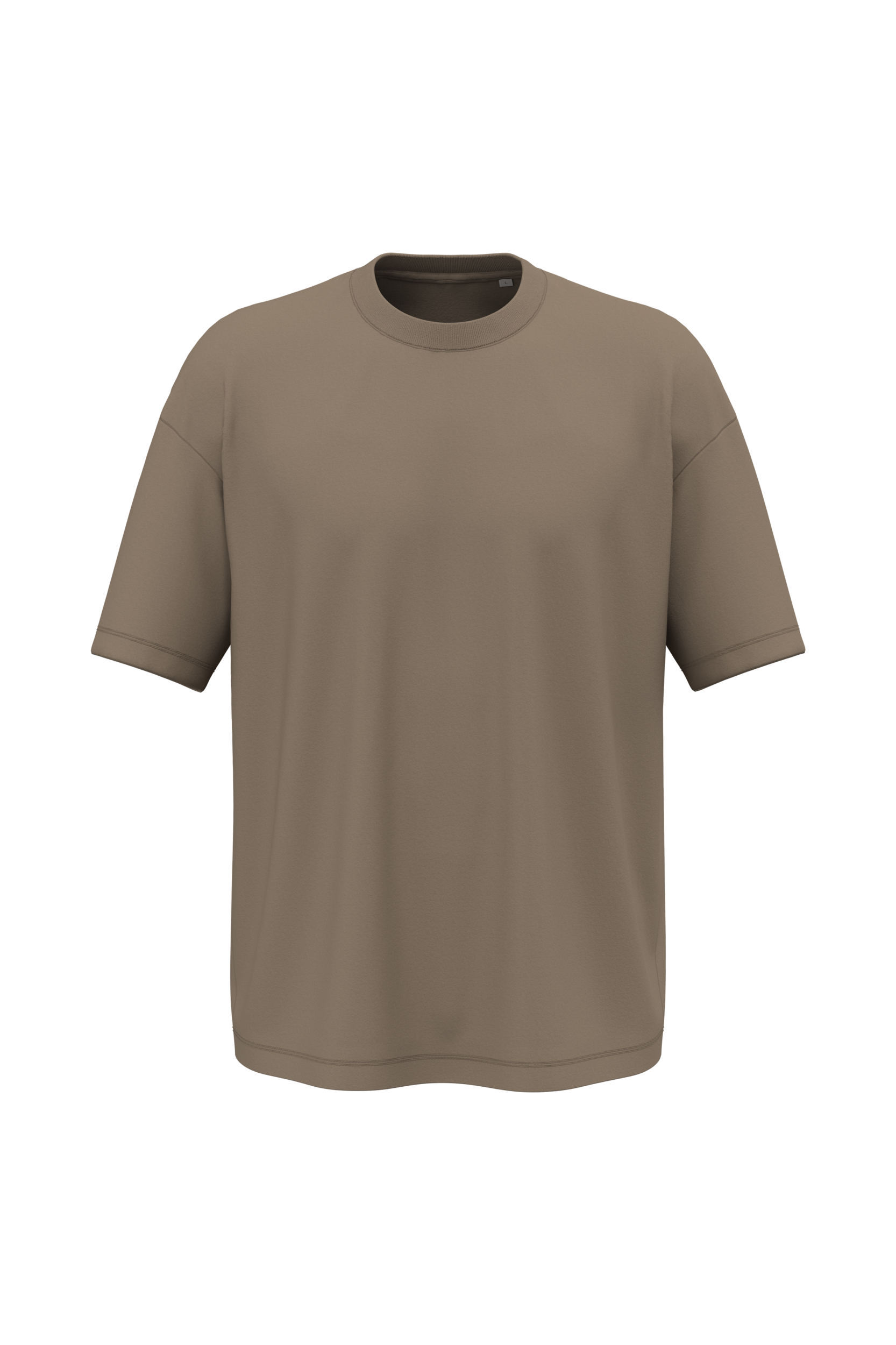 Native Spirit Ecologisch oversized heren T-shirt — Driftwood