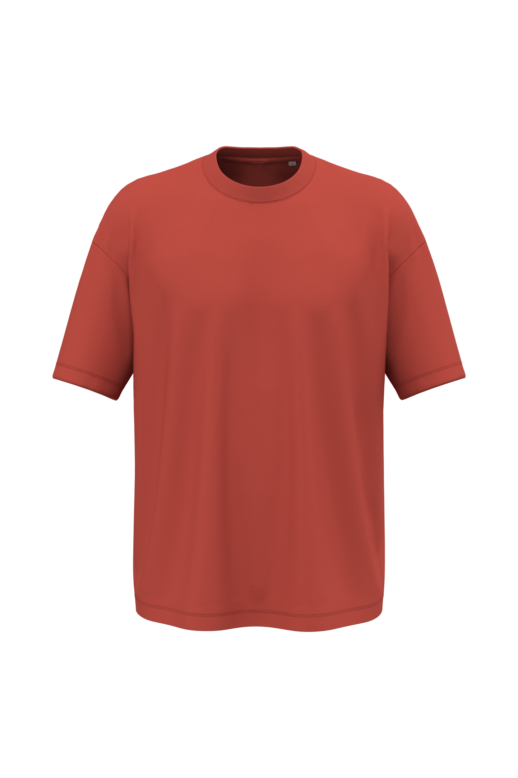 Native Spirit Ecologisch oversized heren T-shirt — Paprika