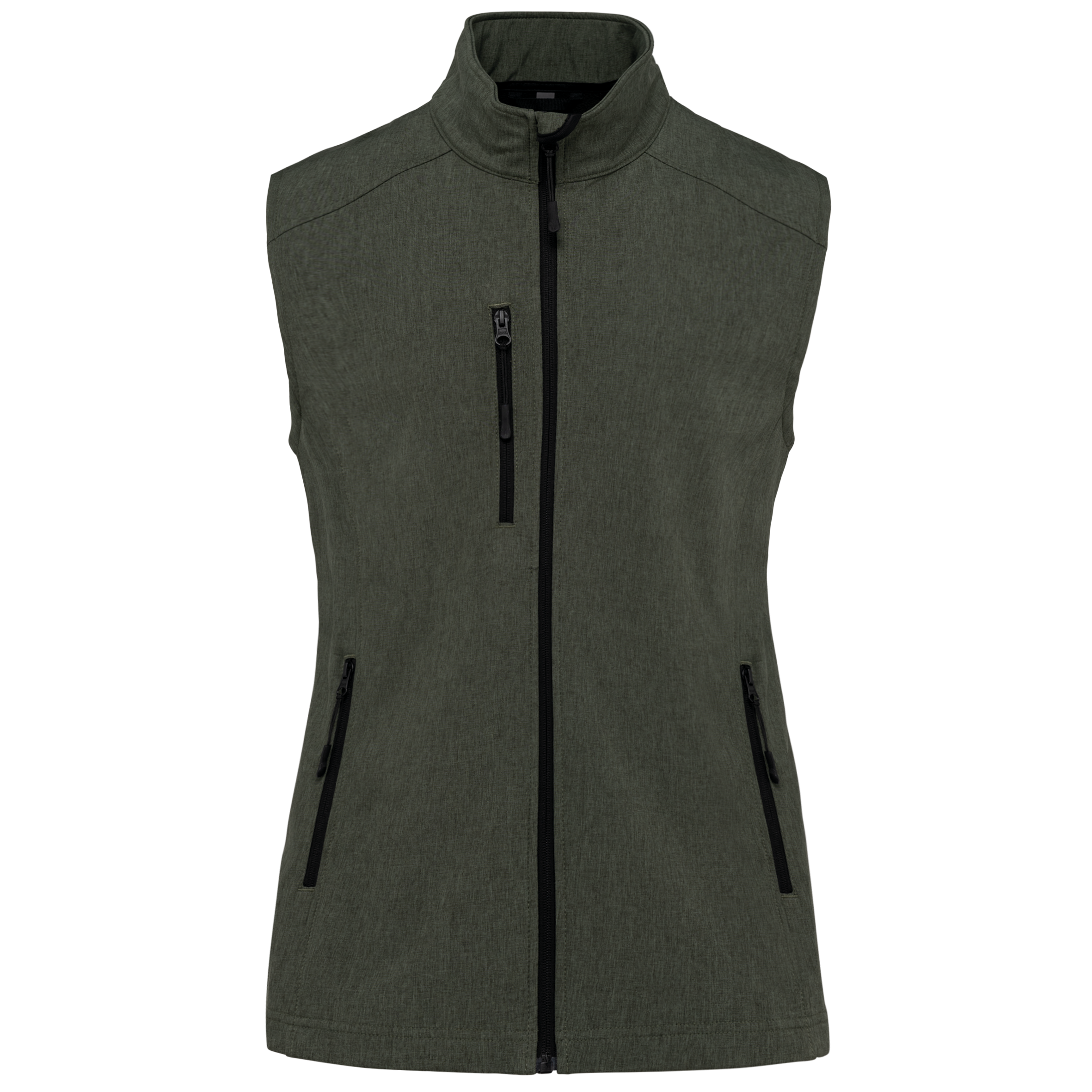 Kariban Dames softshell bodywarmer — Marl Green