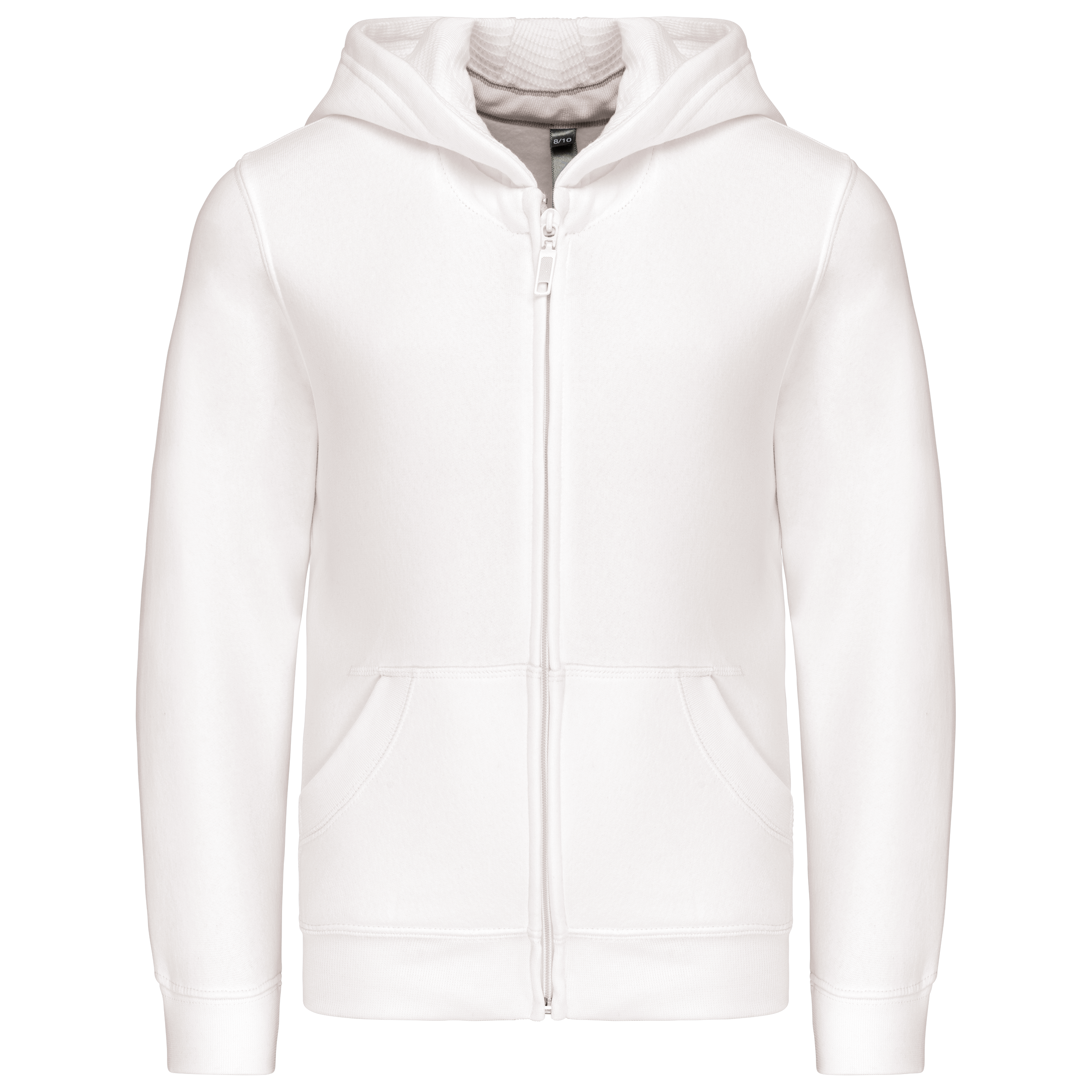 Kariban Kinder sweatvest met capuchon — White