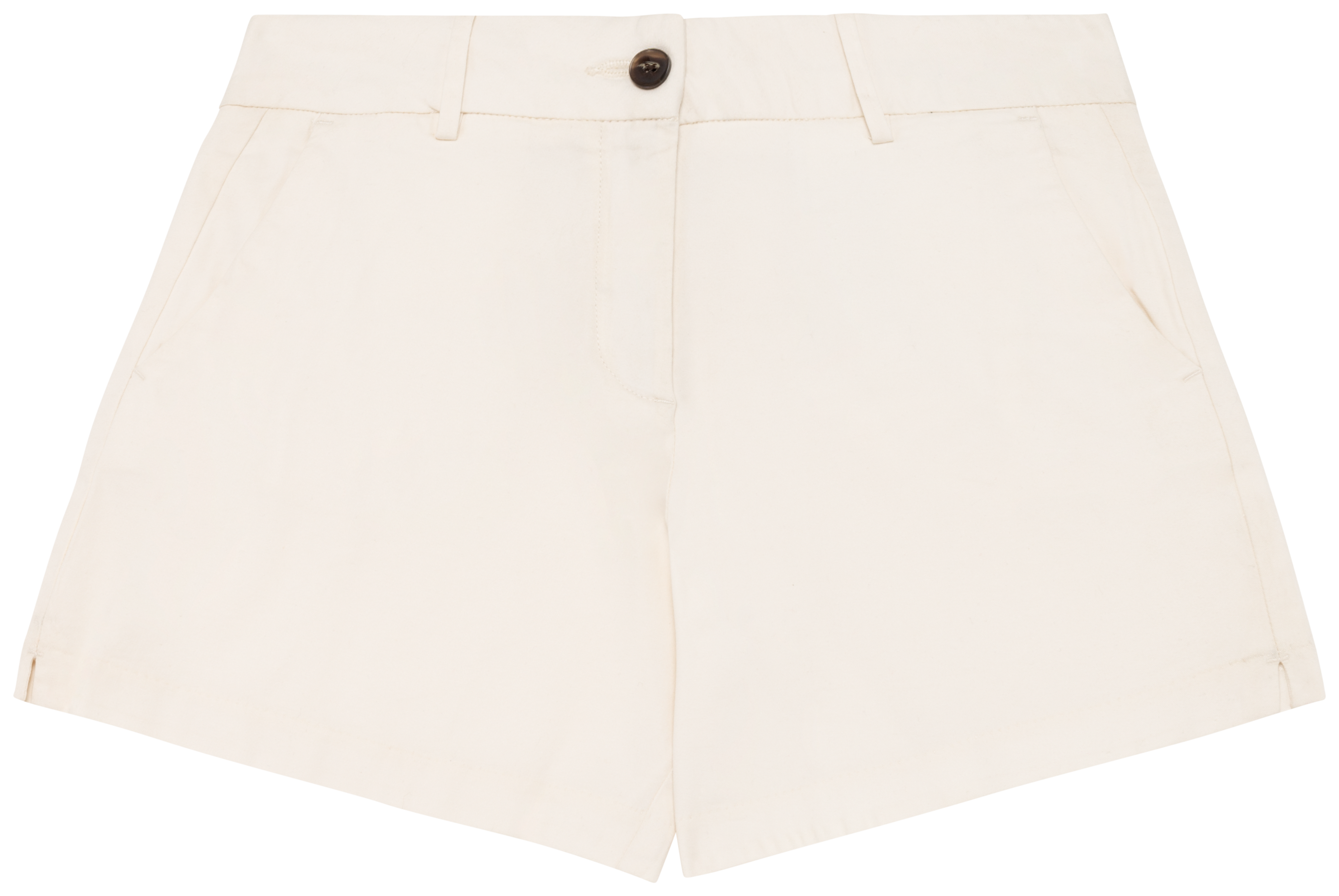 Native Spirit Ecologische chinobermuda dames — Ivory