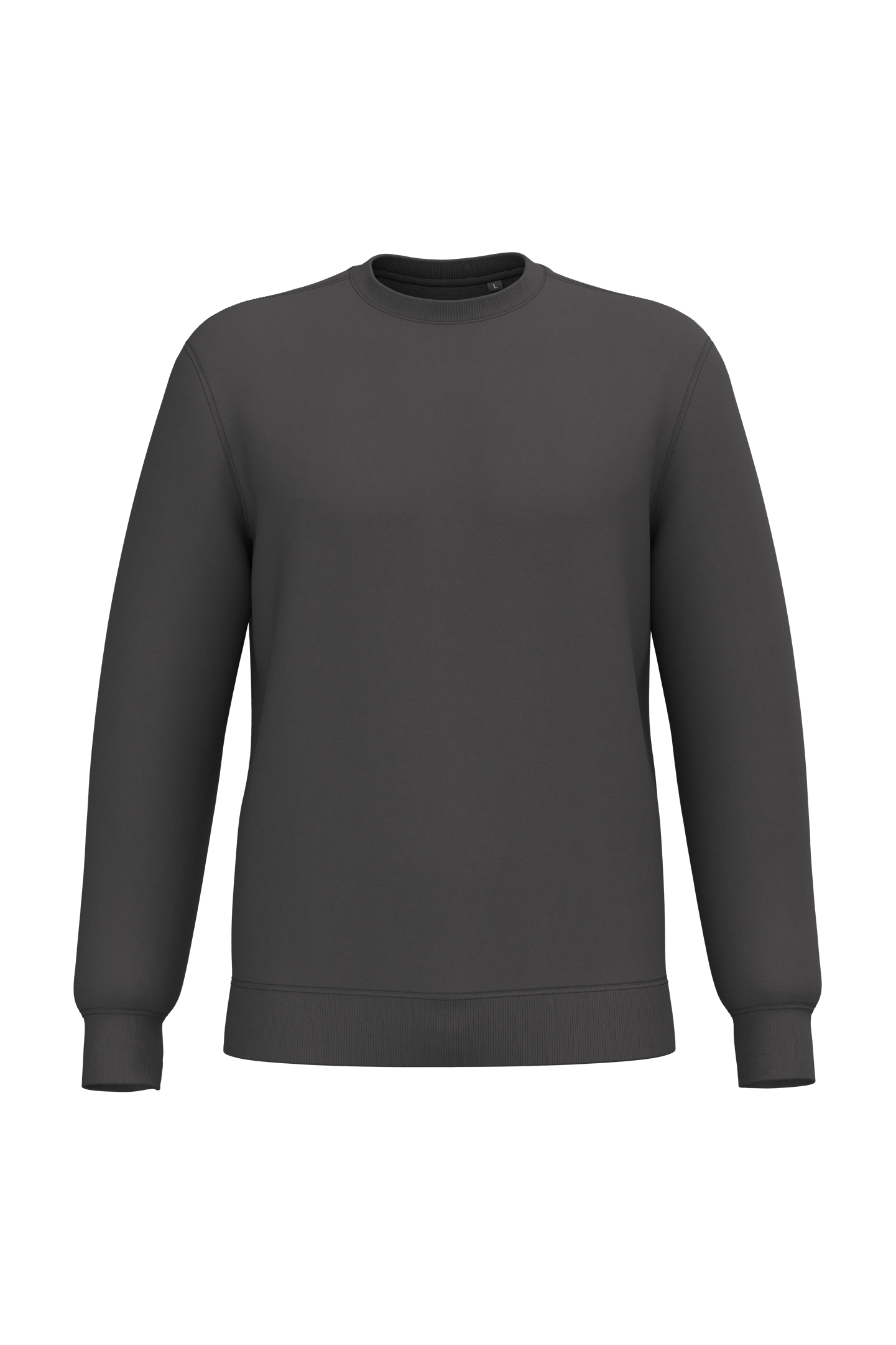 Kariban Gerecyclede uniseks sweater met ronde hals — Dark Grey