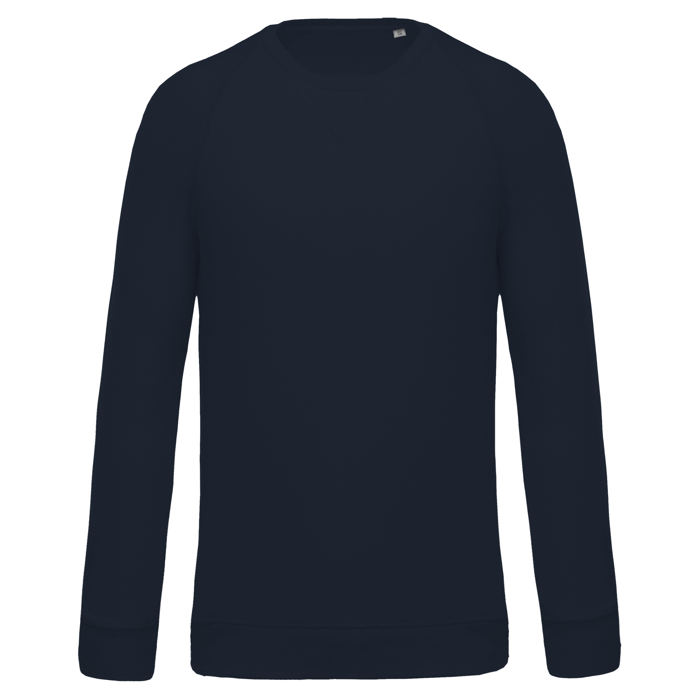 Kariban Herensweater BIO ronde hals raglanmouwen — Navy