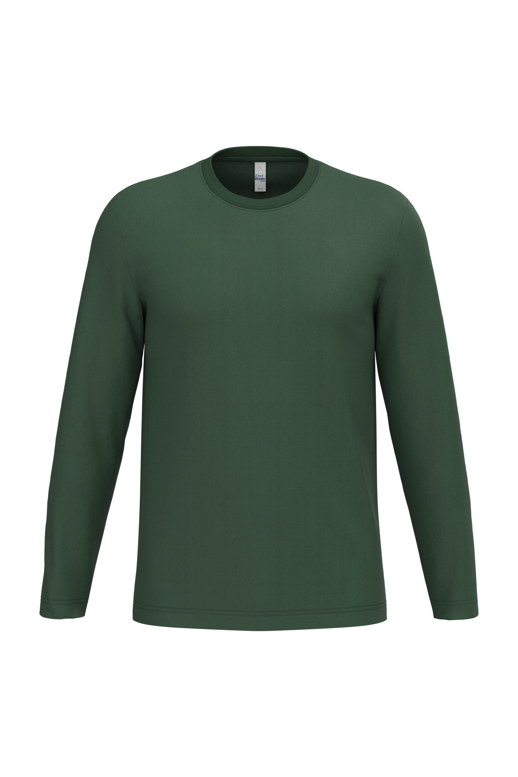 iDeal Basic Brand iDeal150 uniseks T-shirt LSL — Ideal Forest Green