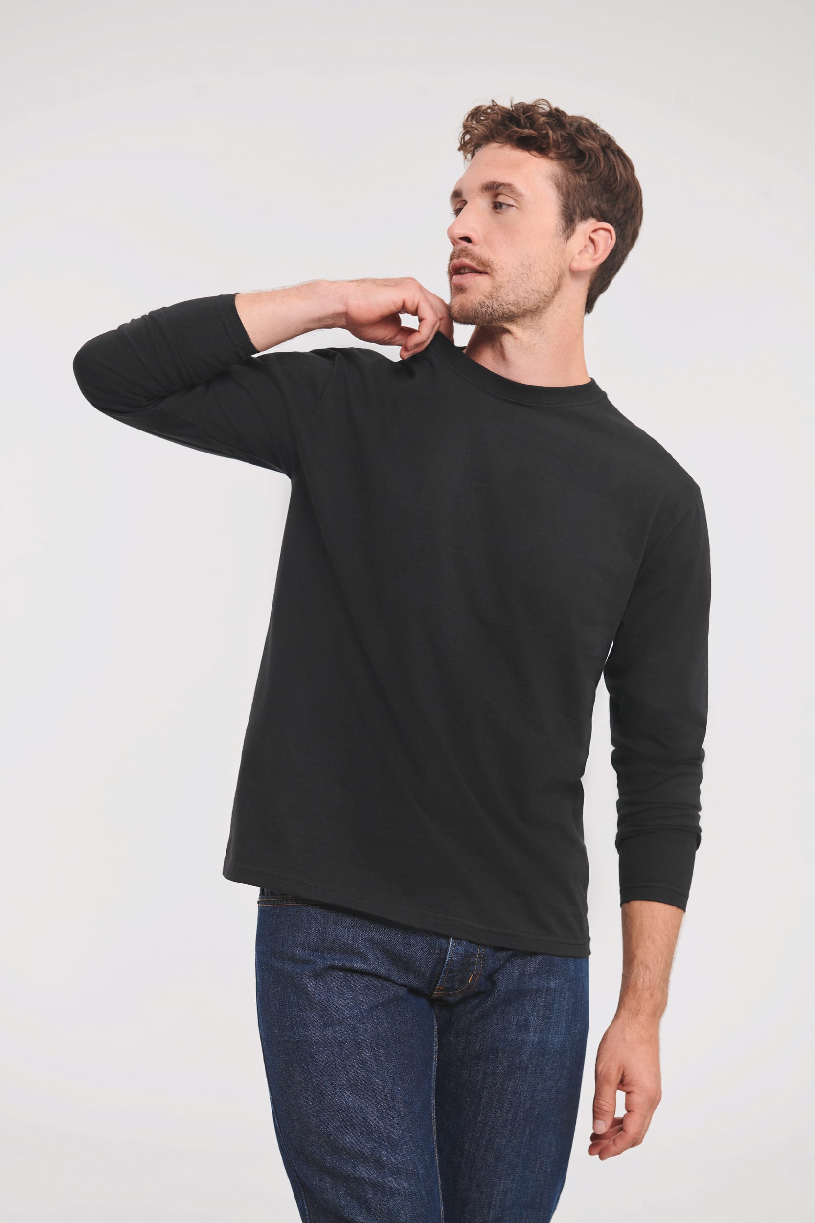 Russell T-shirt Classic met lange mouwen