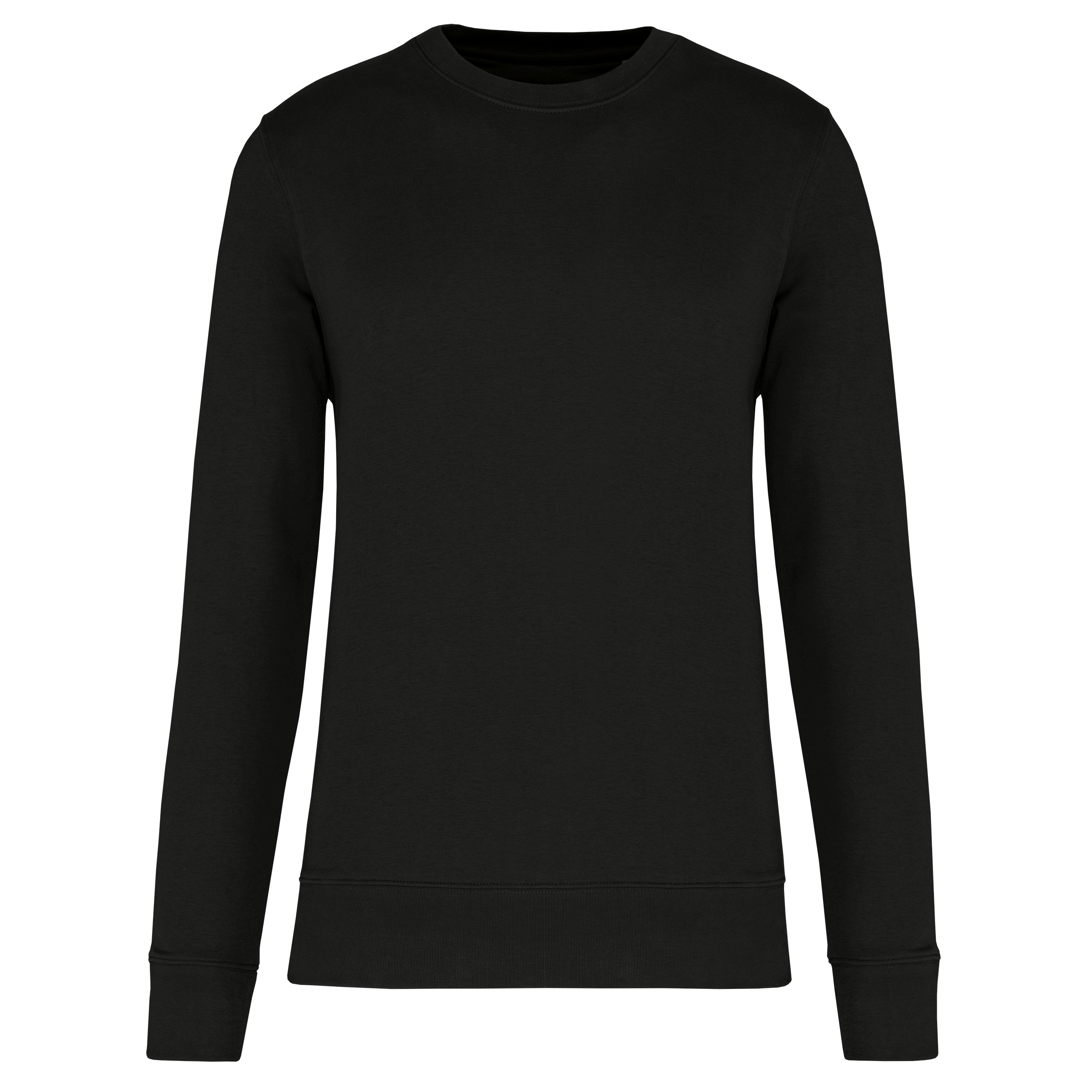 Kariban Ecologische sweater met ronde hals — Black