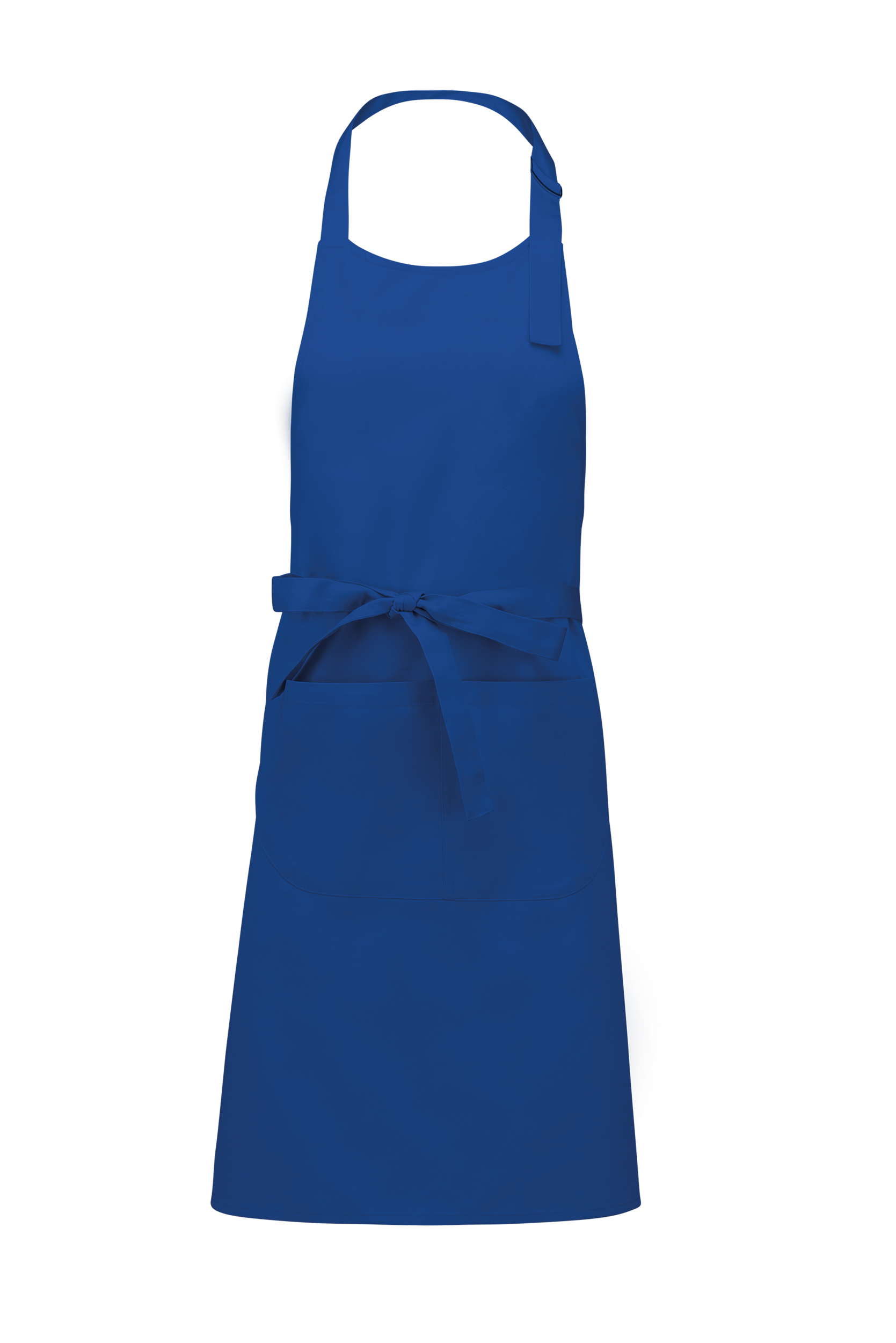 Kariban Katoenen schort met zak — Royal Blue