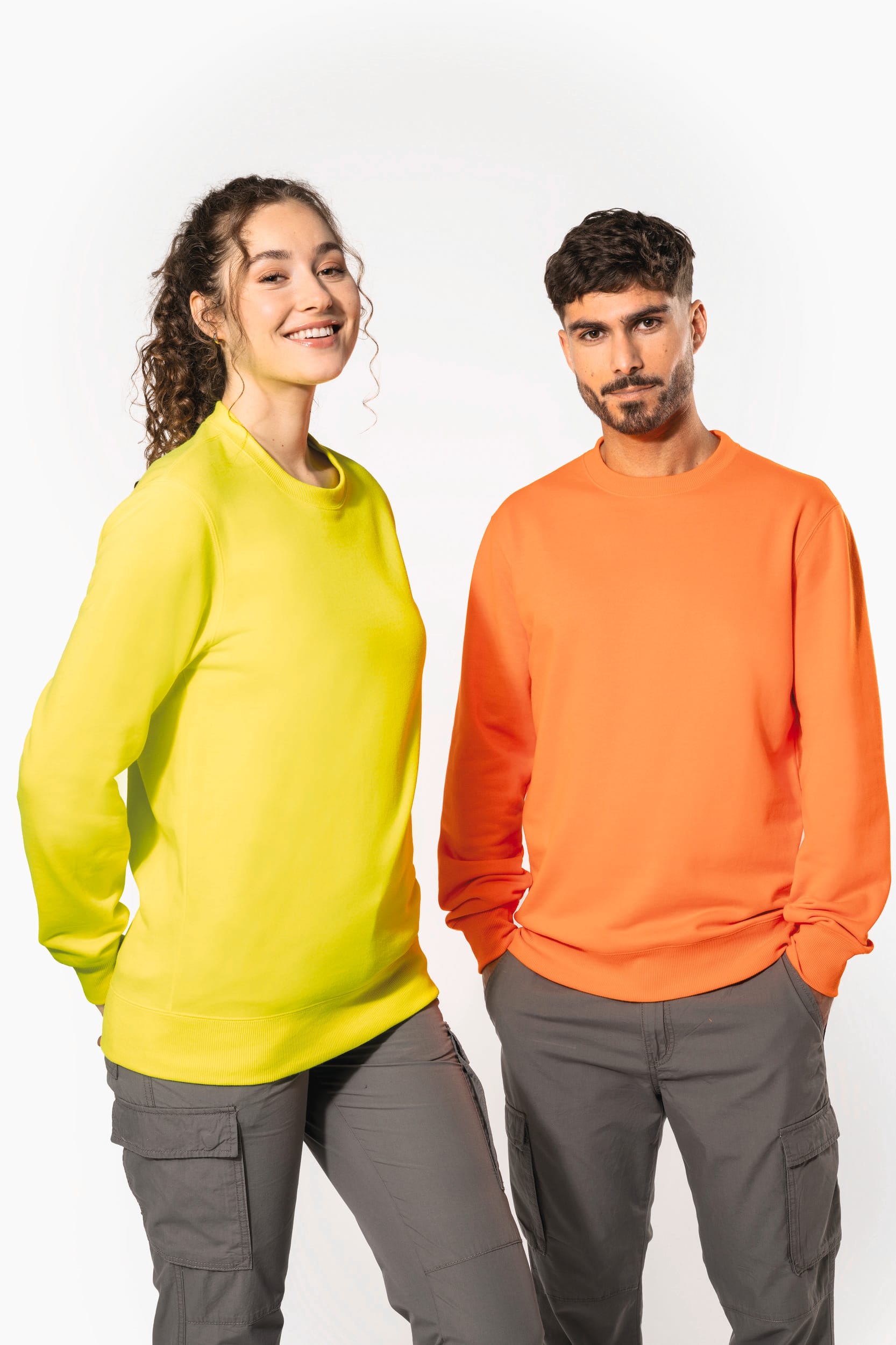 Kariban Gerecyclede uniseks sweater met ronde hals